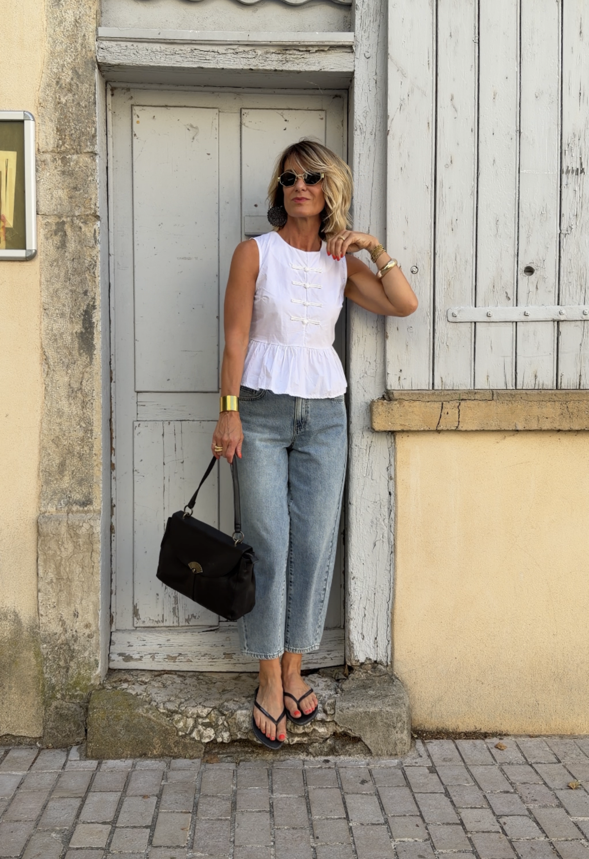 Top Anaé blanc