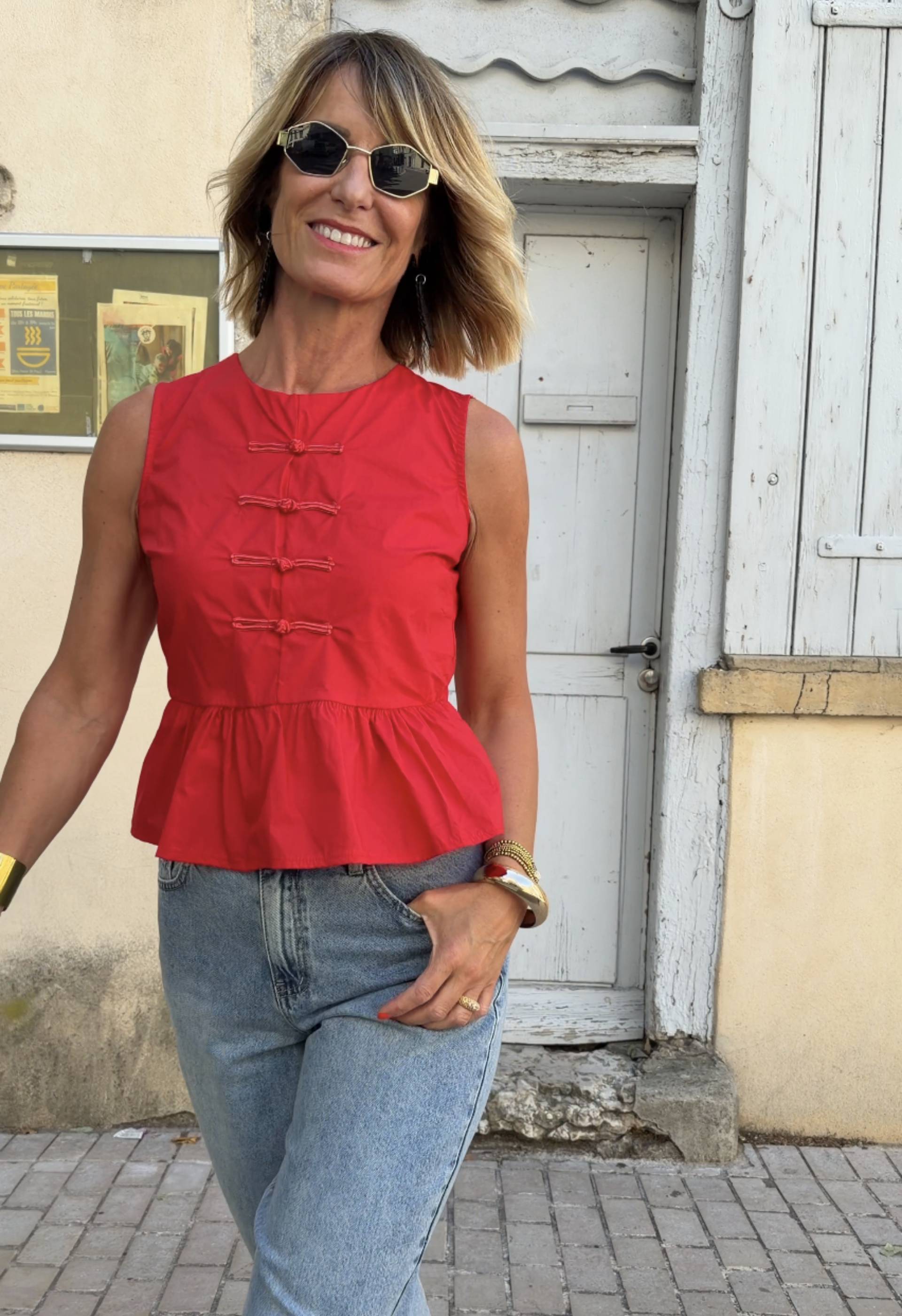 Top Anaé rouge