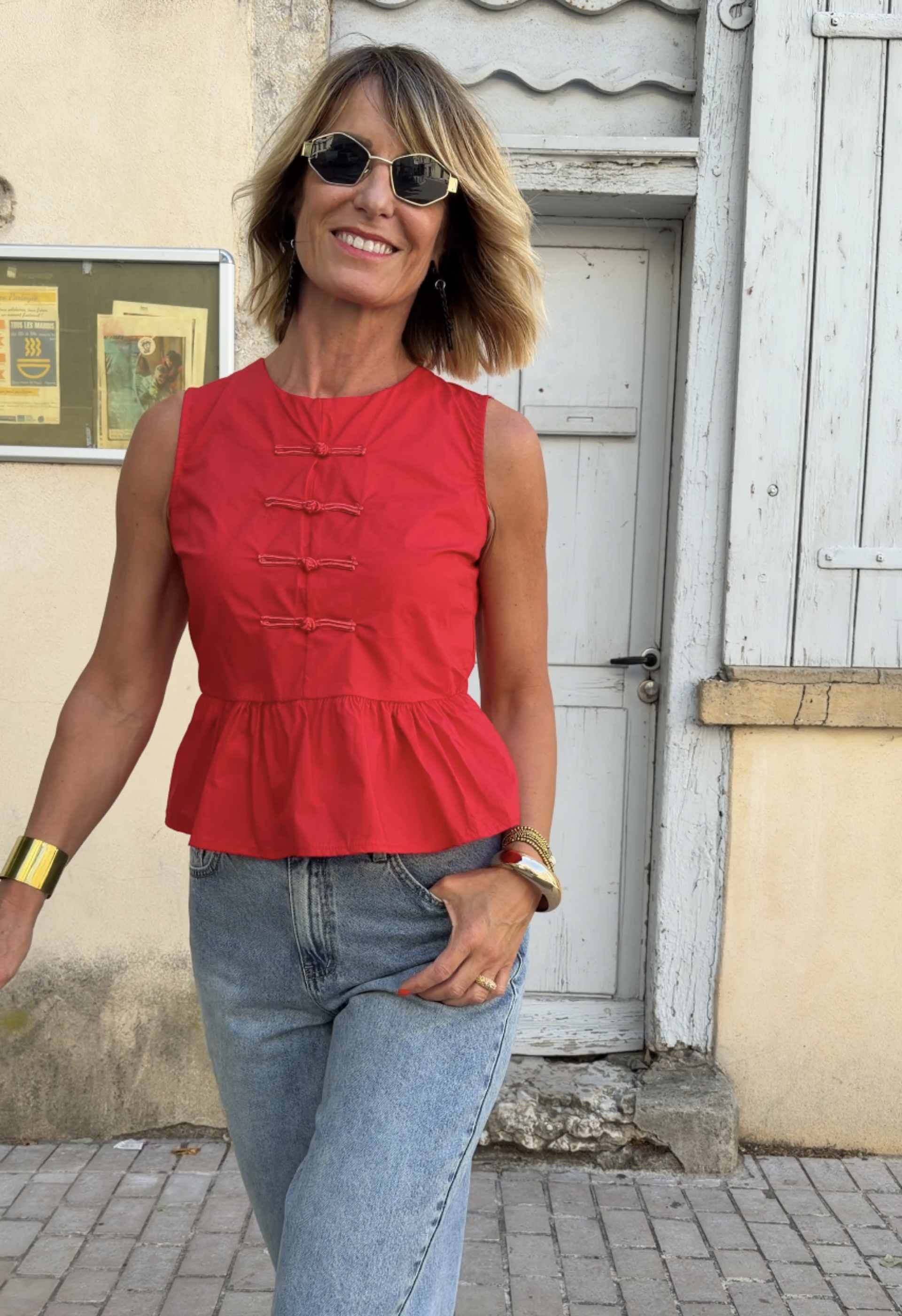 Top Anaé rouge