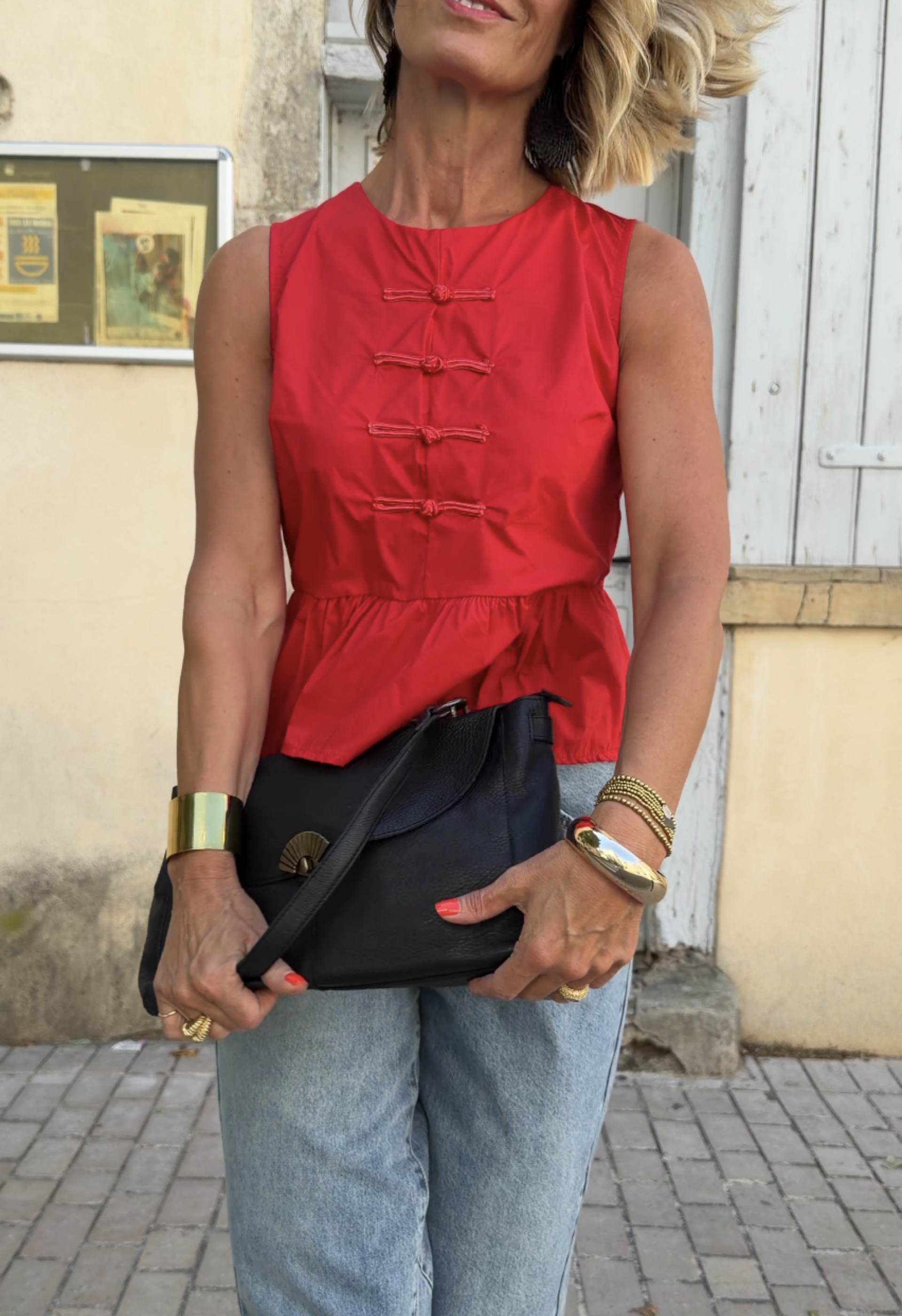 Top Anaé rouge