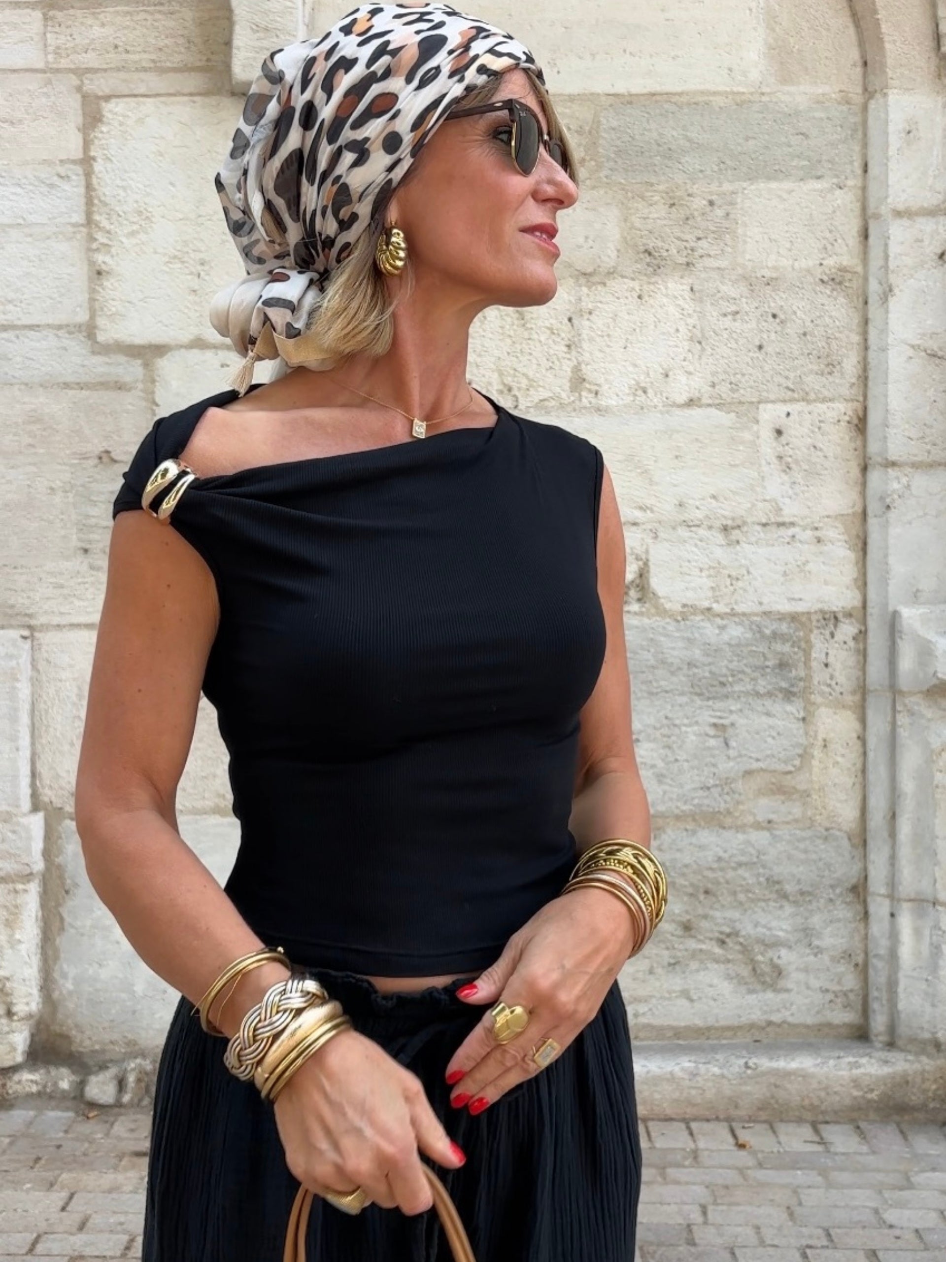 Top AZILIS Noir