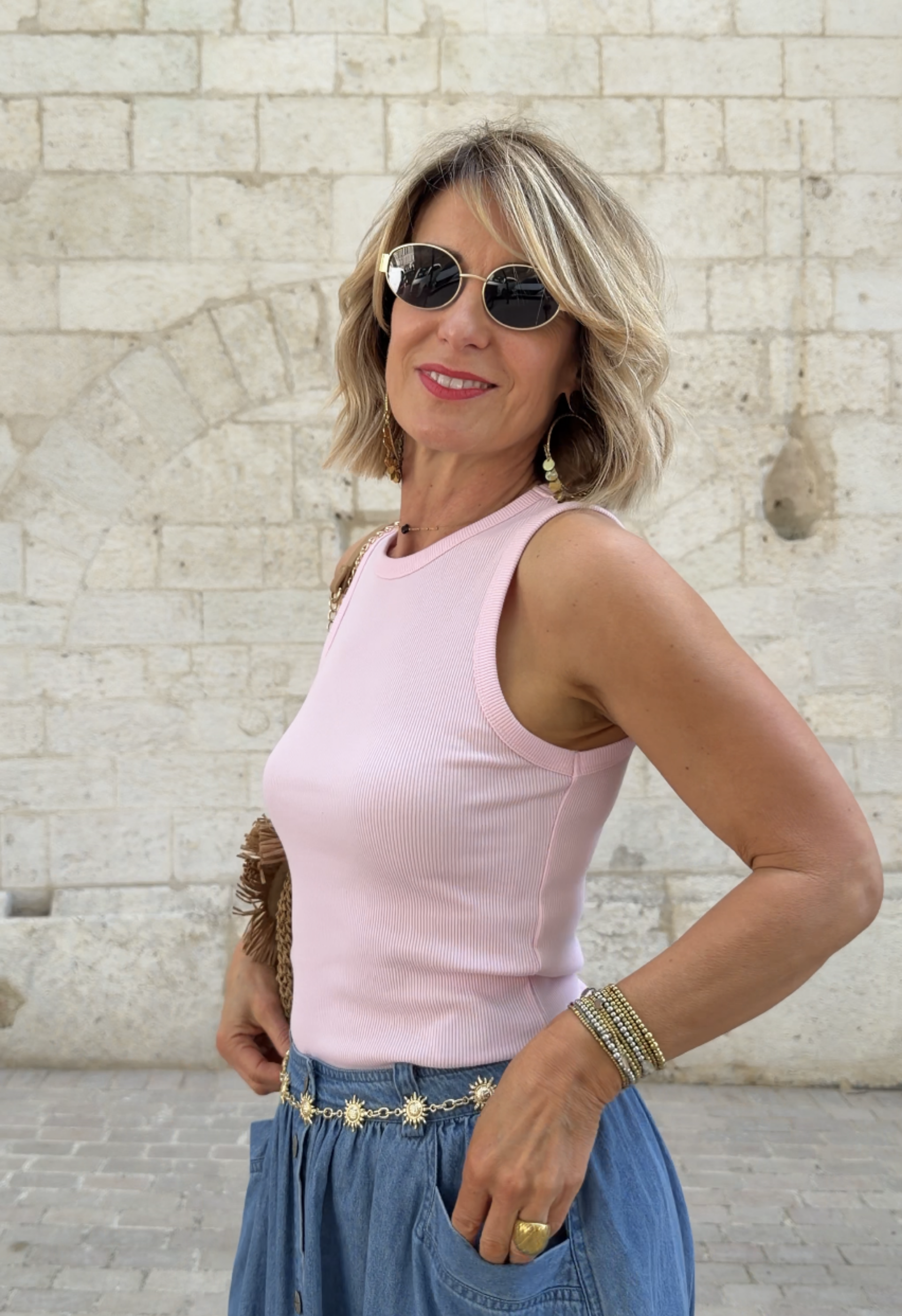 Débardeur Estelle rose