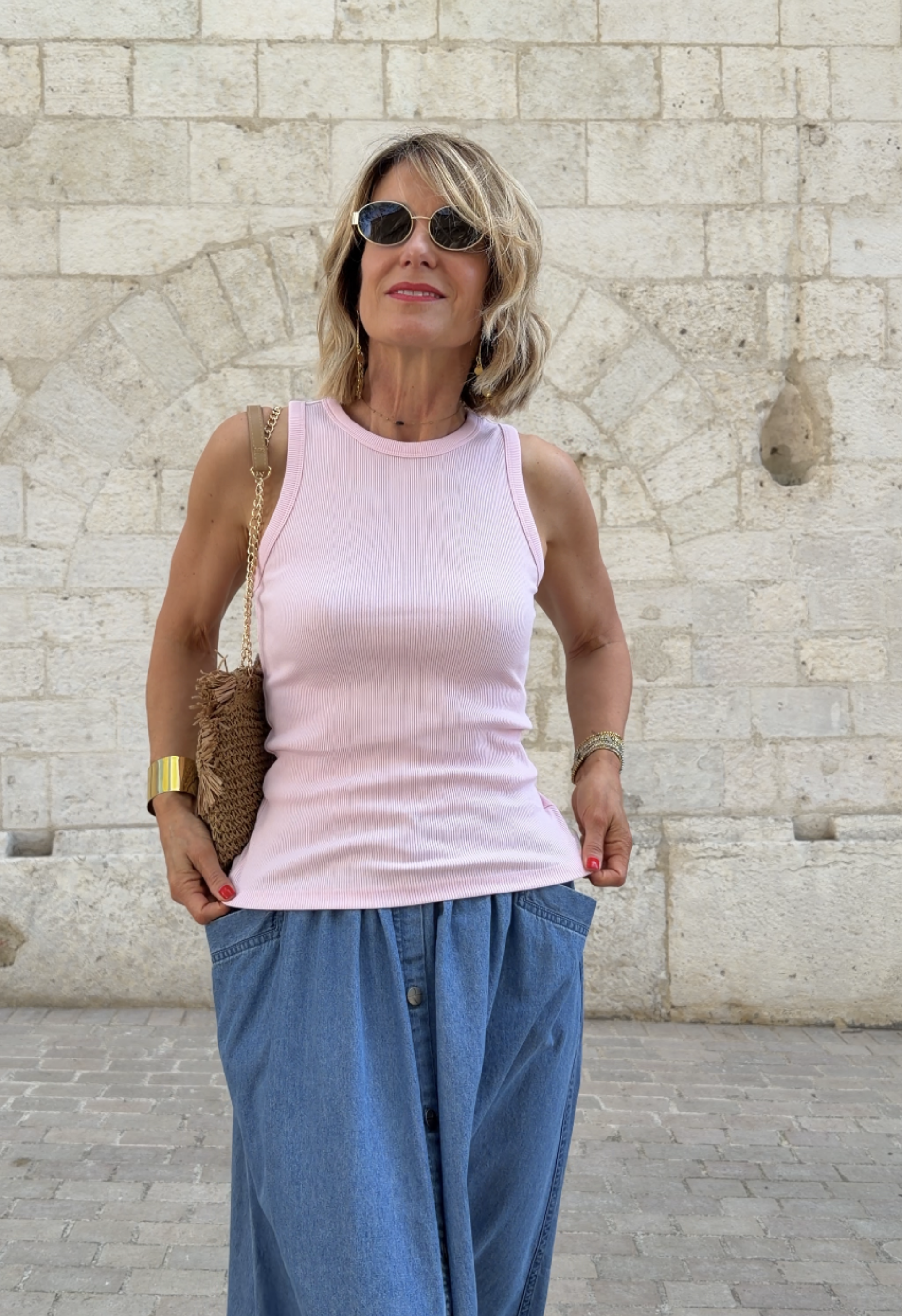 Débardeur Estelle rose