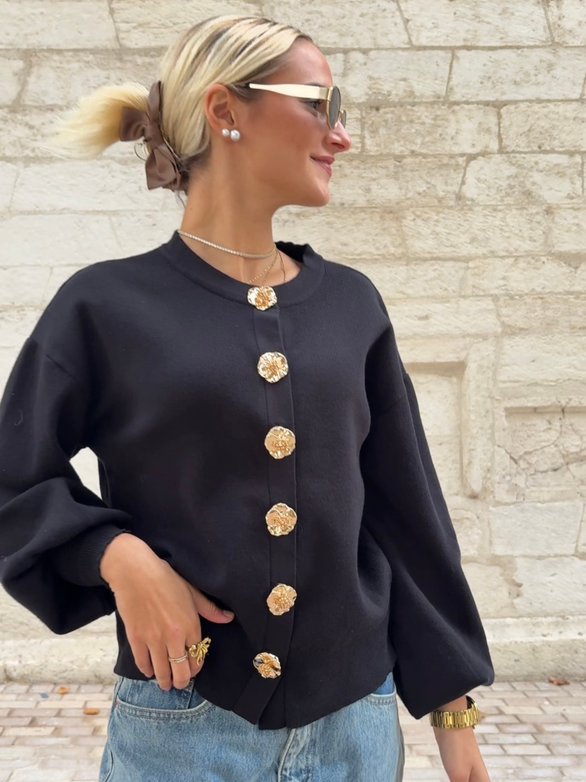 Gilet HÉLÈNE noir