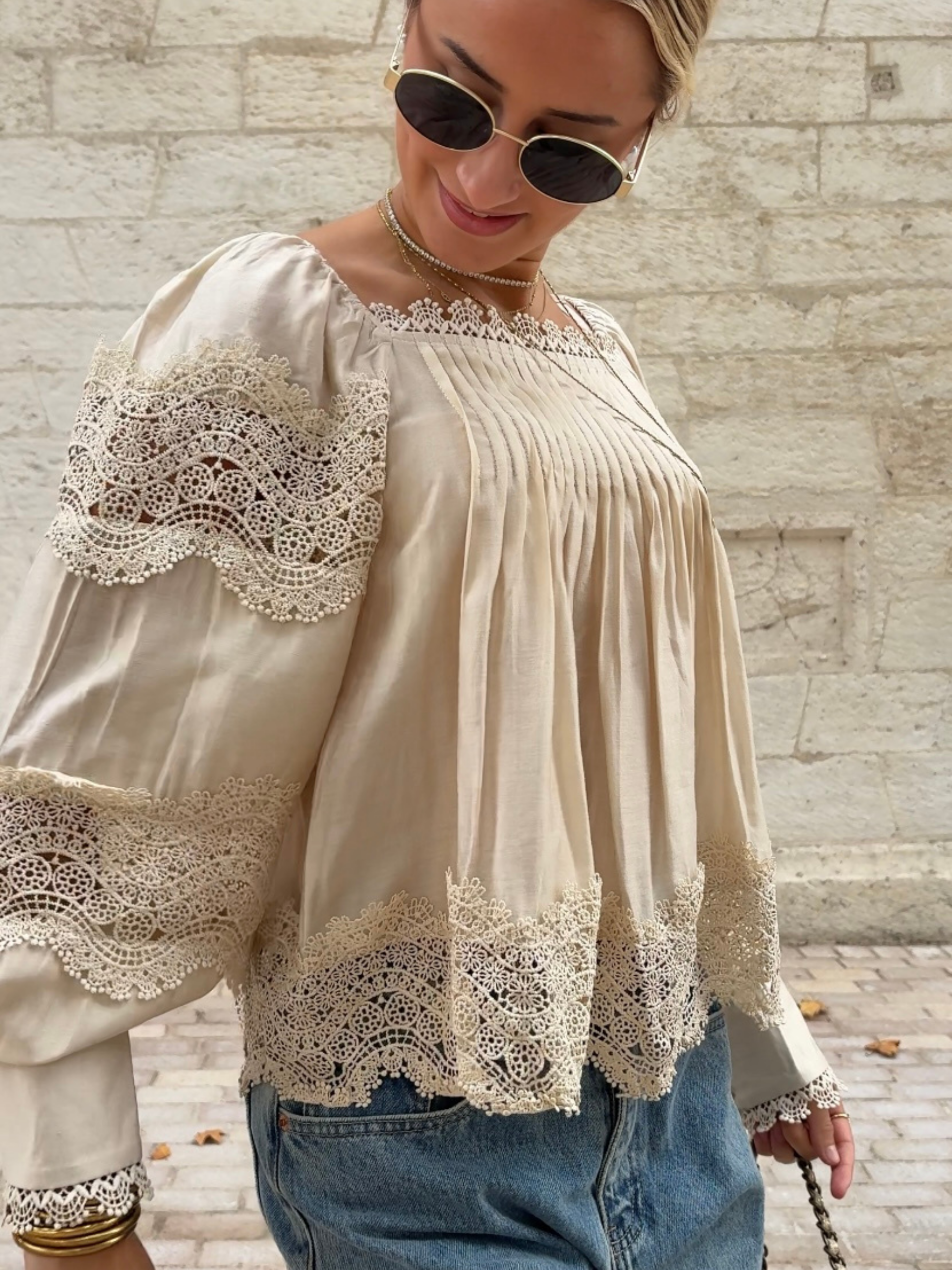 Top JUSTINE Beige