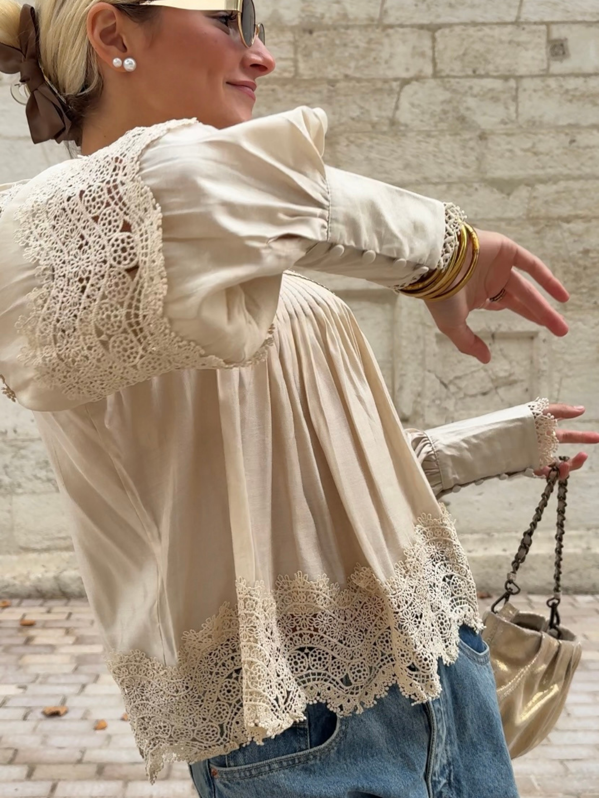 Top JUSTINE Beige