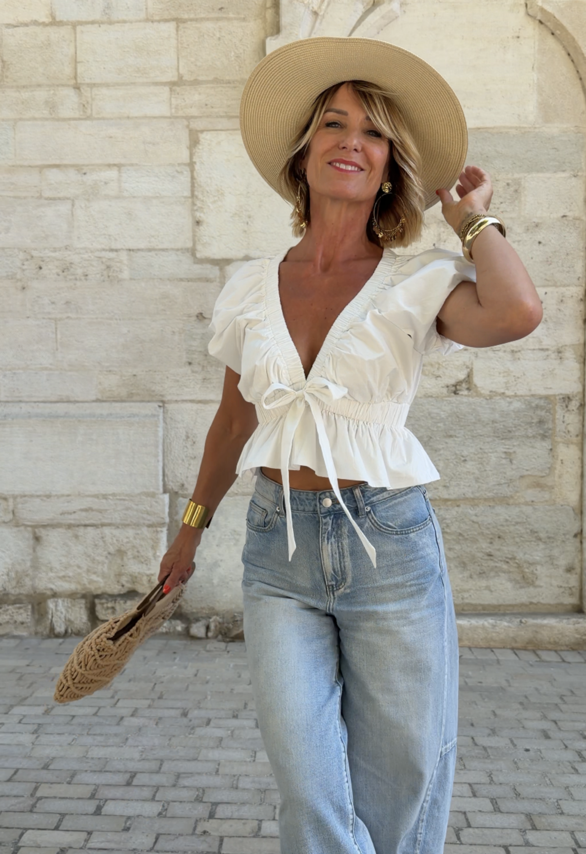 Top Lénaelle blanc