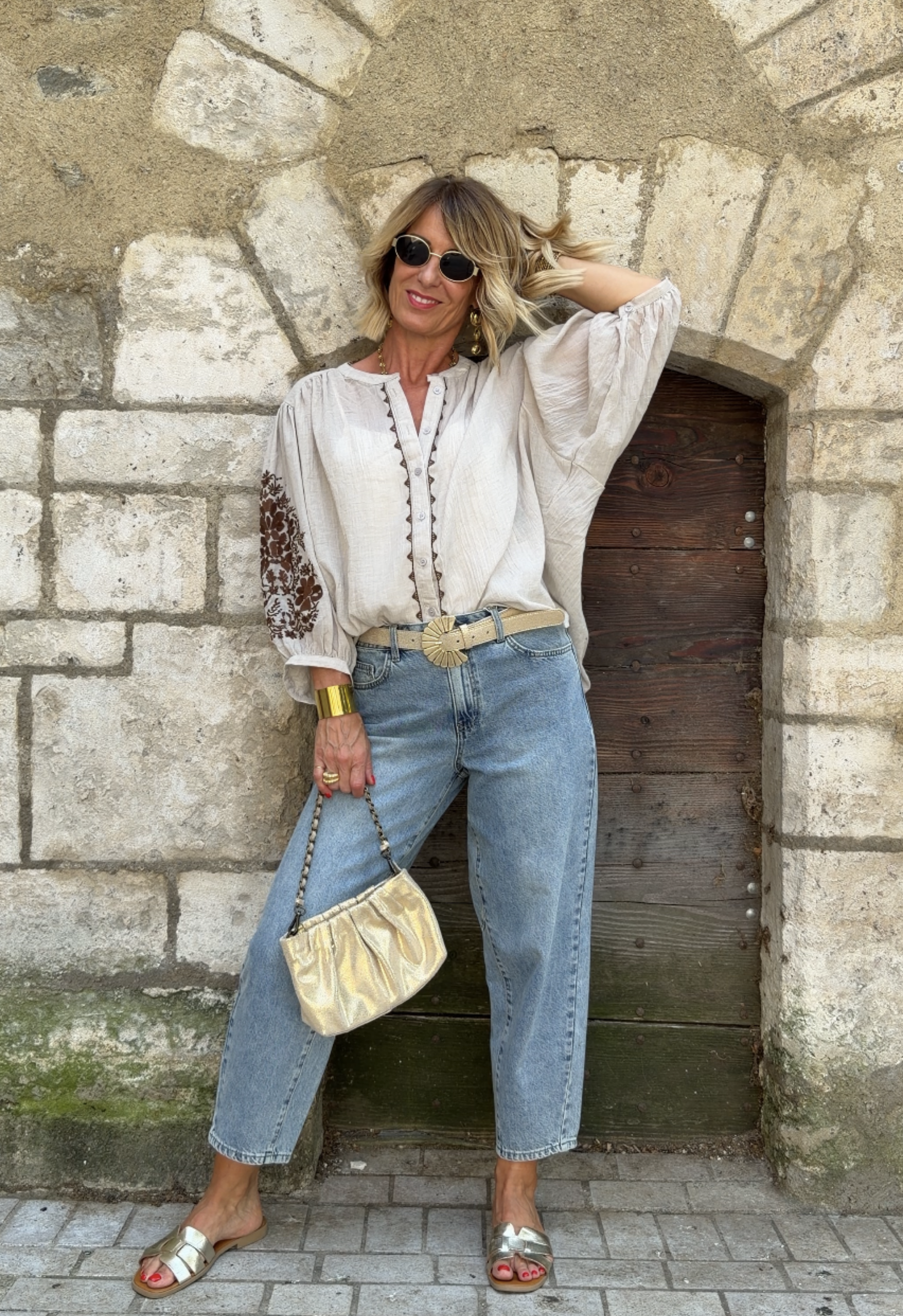 Top Manelle Taupe