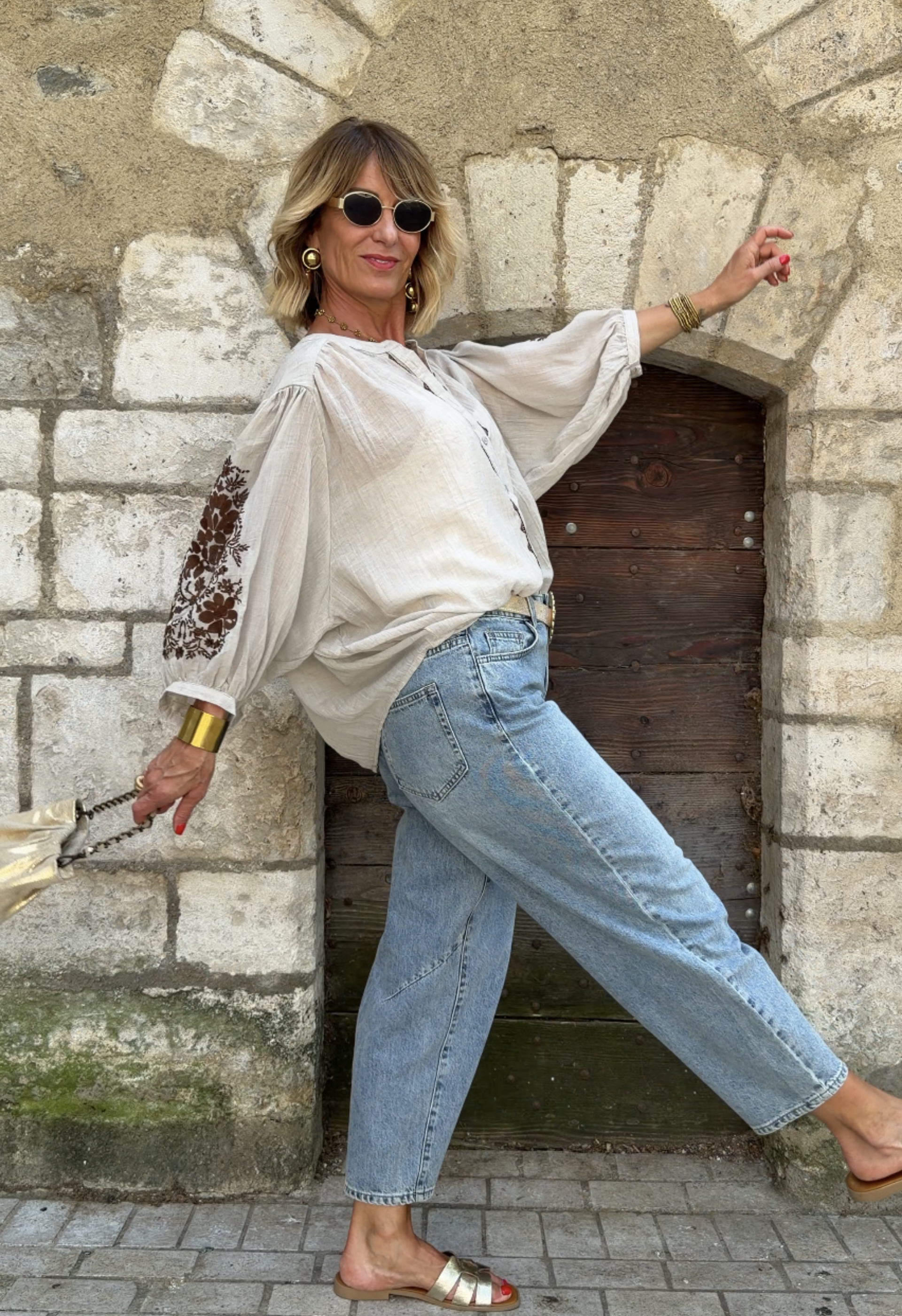 Top Manelle Taupe