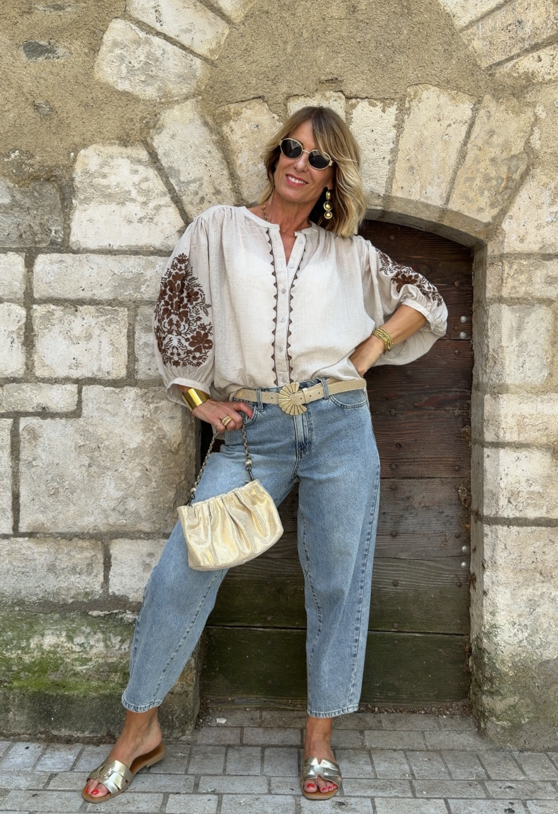 Top Manelle Taupe