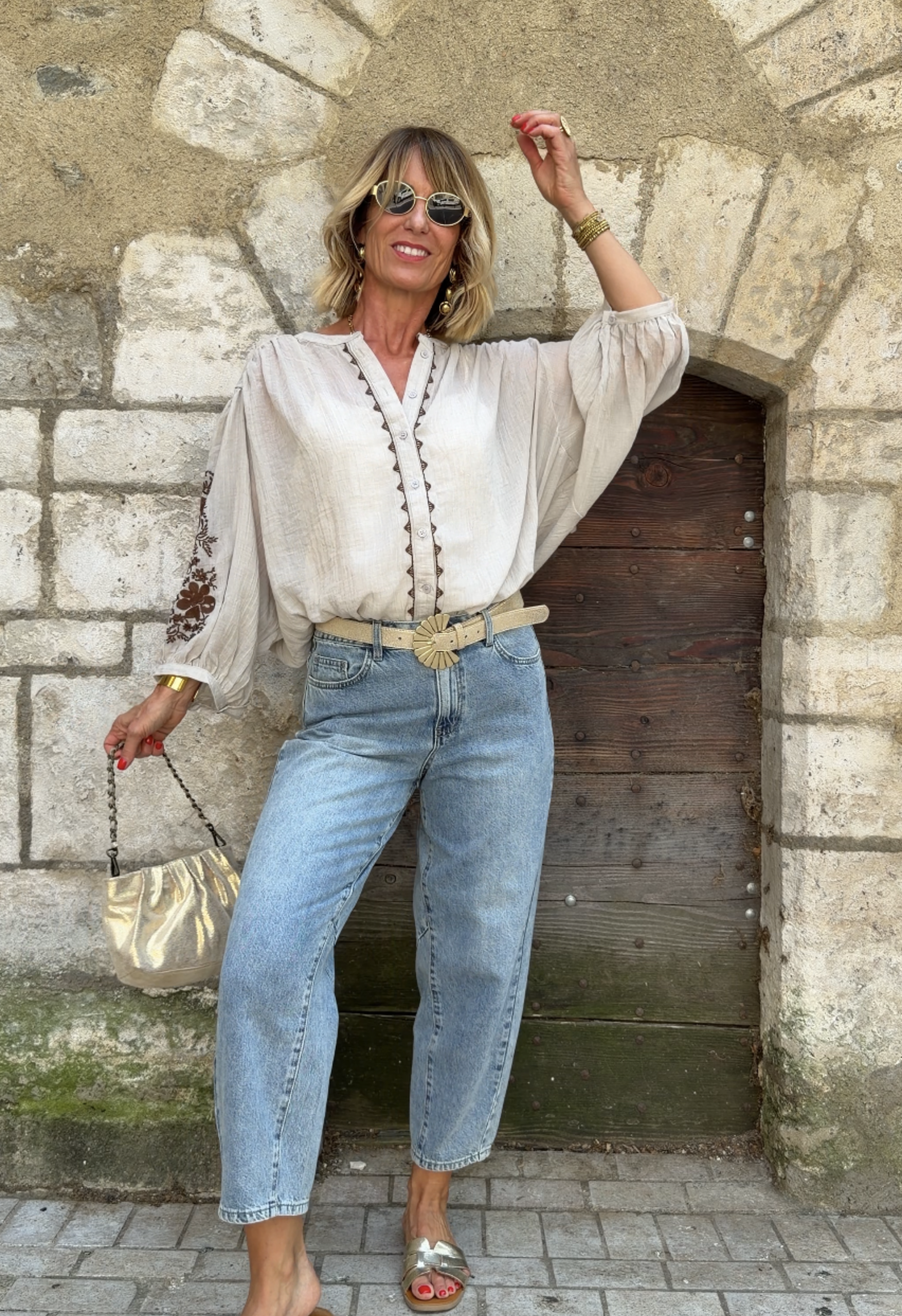 Top Manelle Taupe