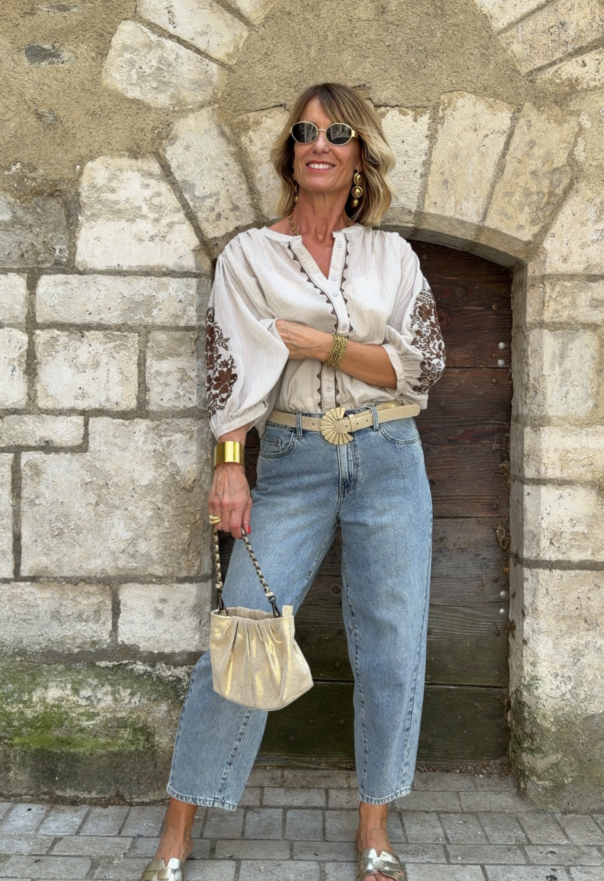 Top Manelle Taupe