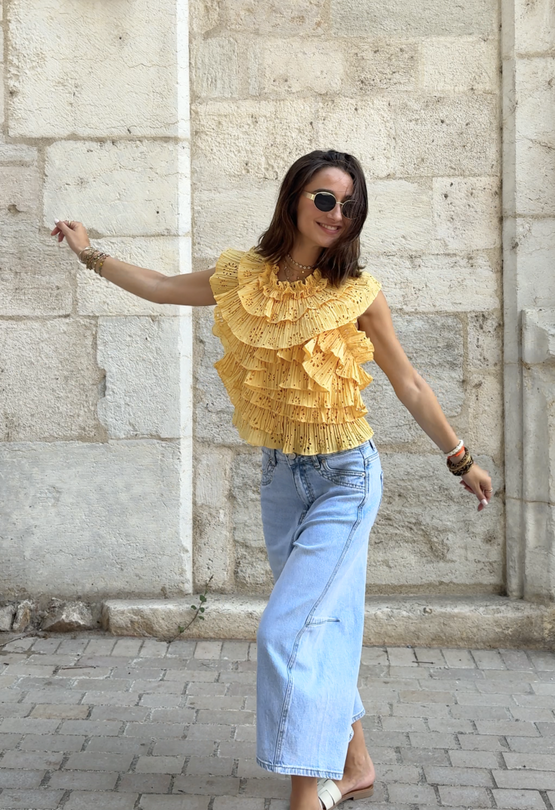 Top Marina Jaune