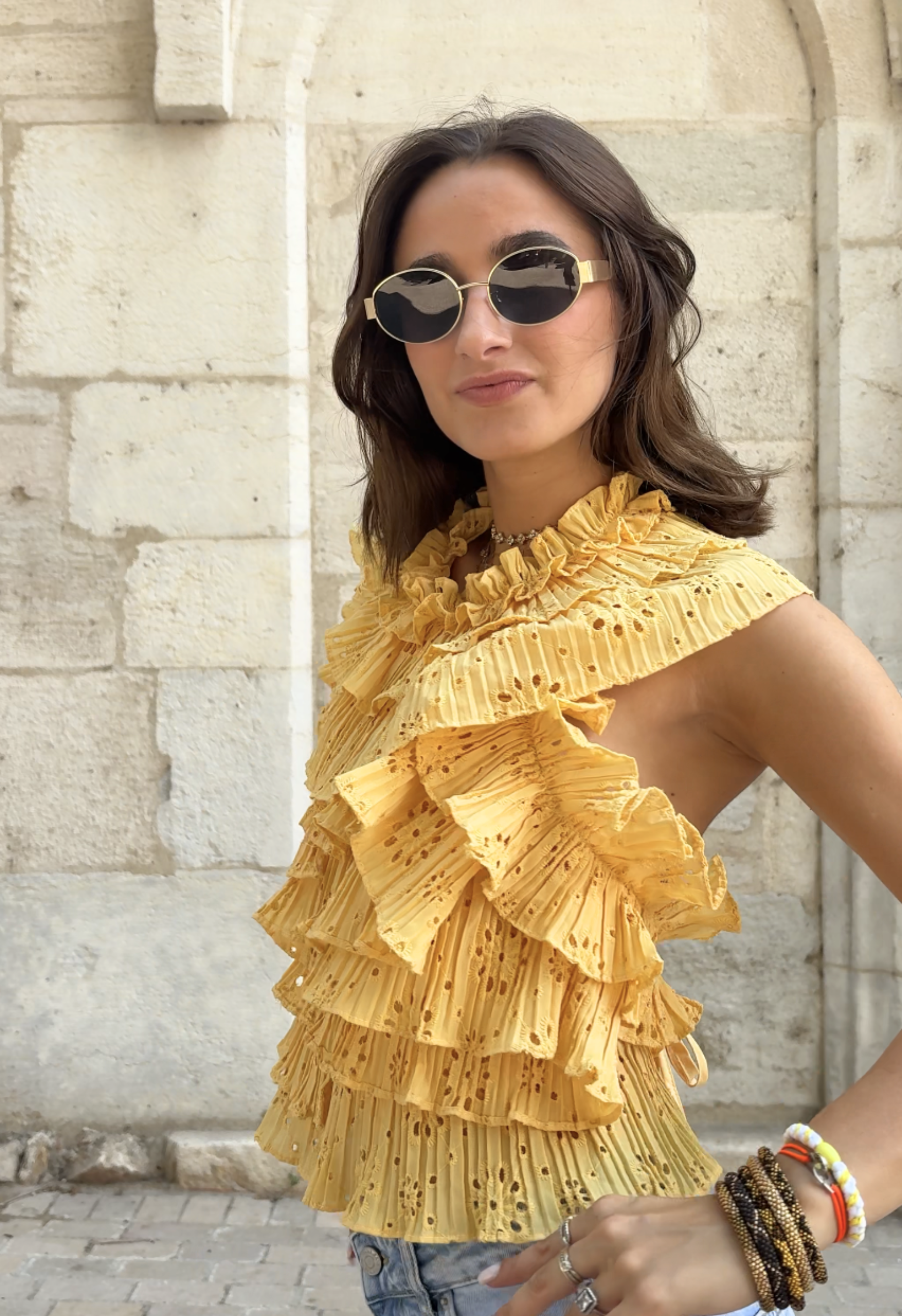 Top Marina Jaune