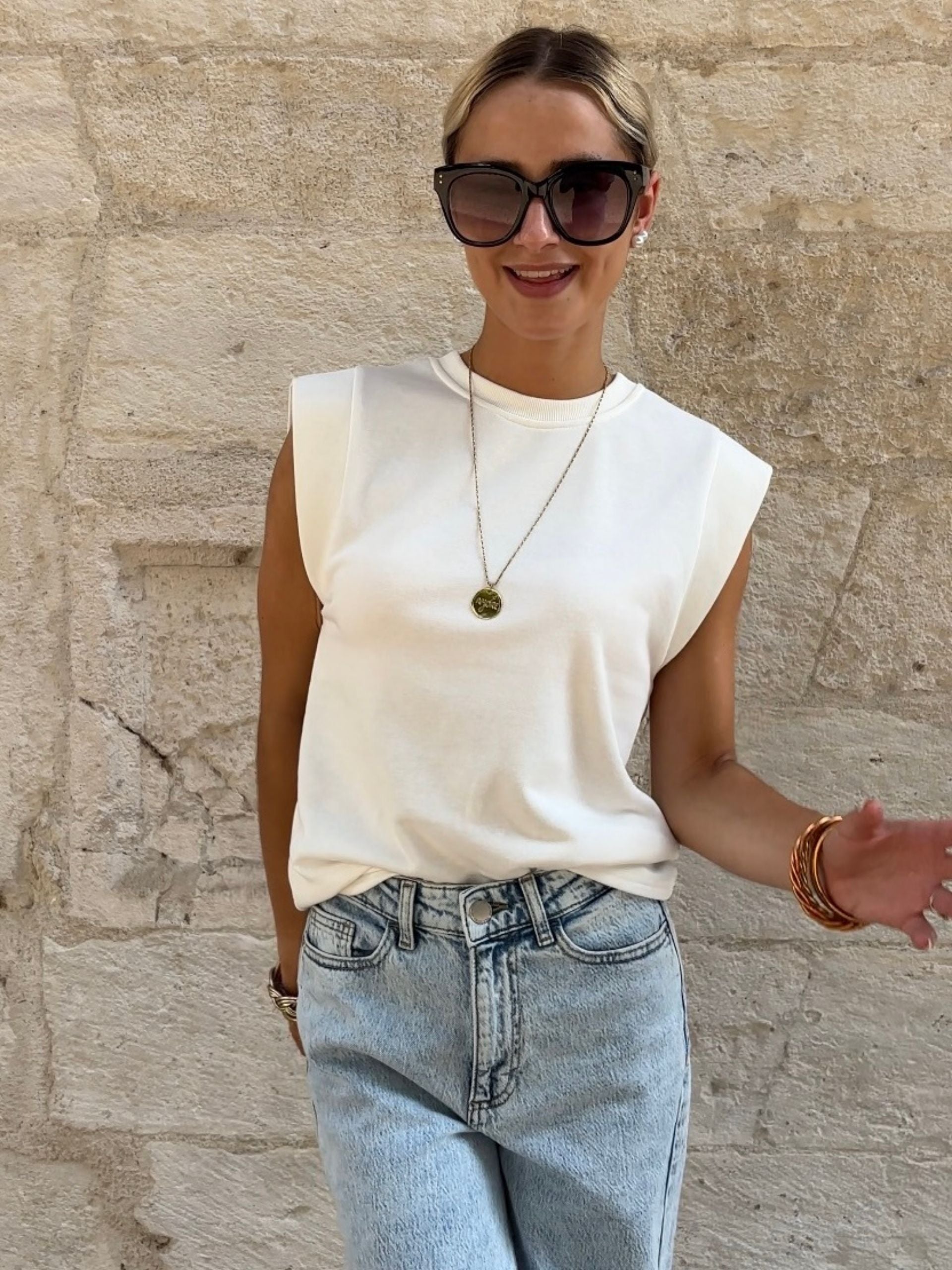 Top MARLENE Blanc