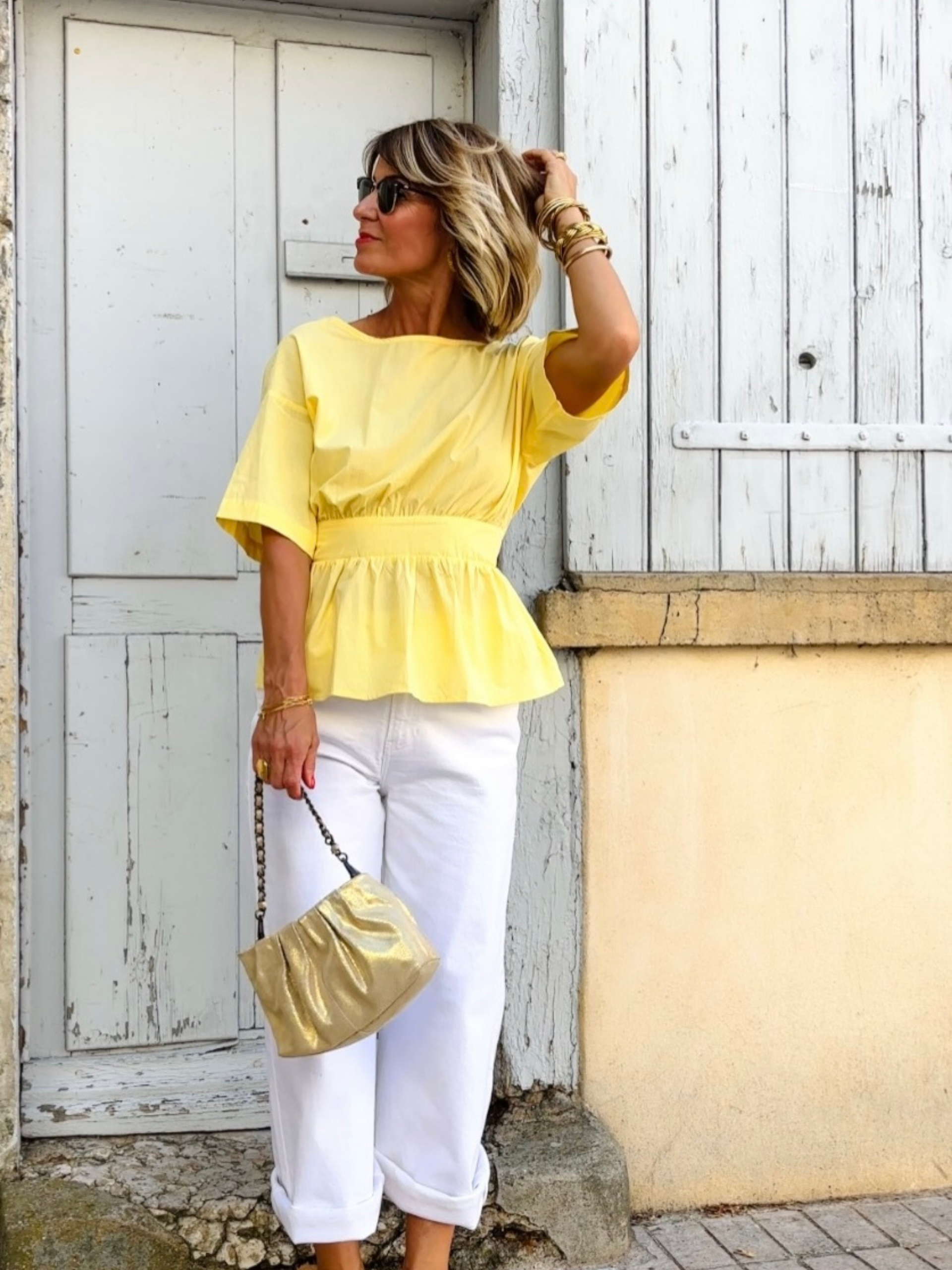Top NORA Jaune