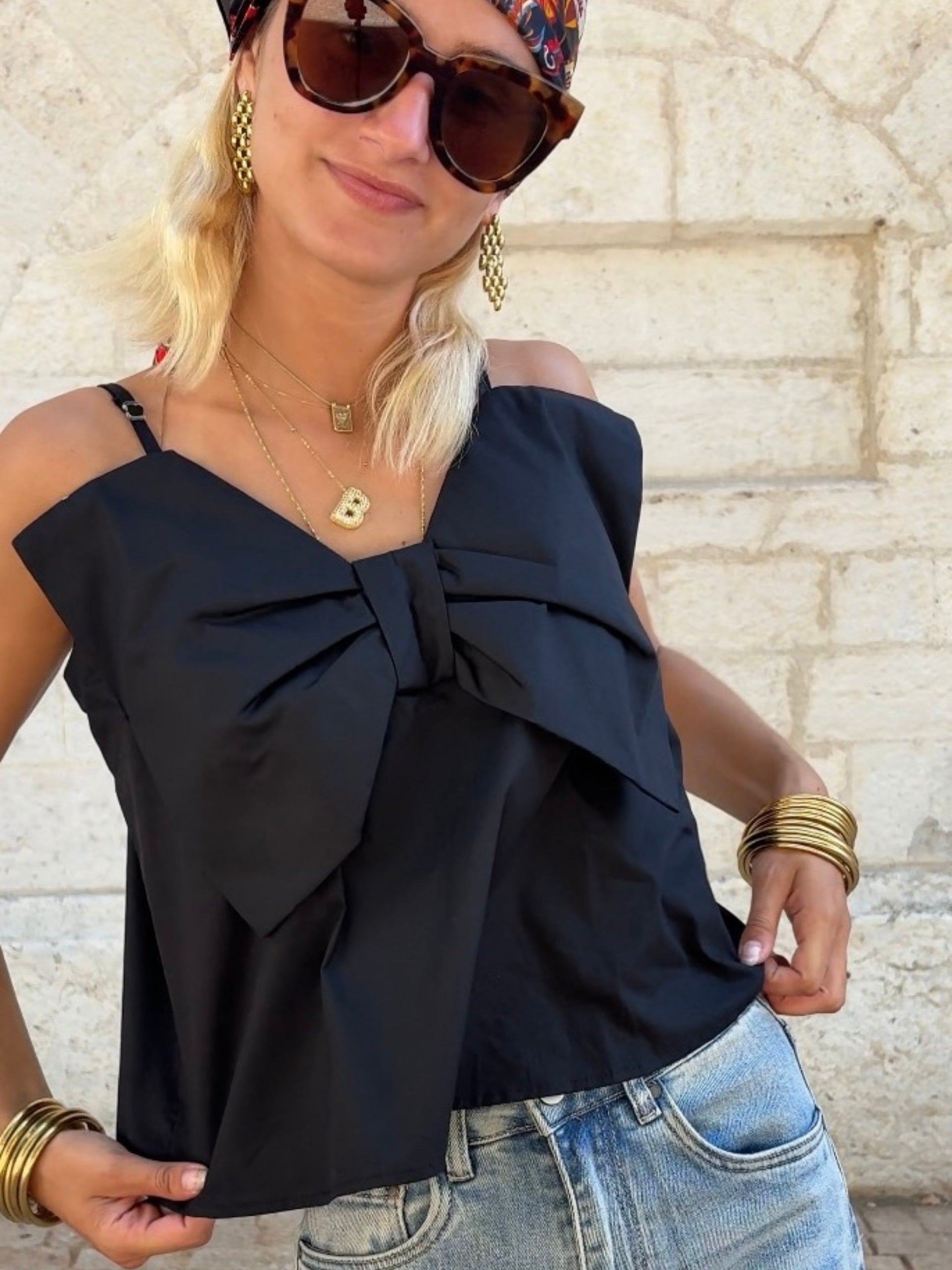Top TANIA Noir