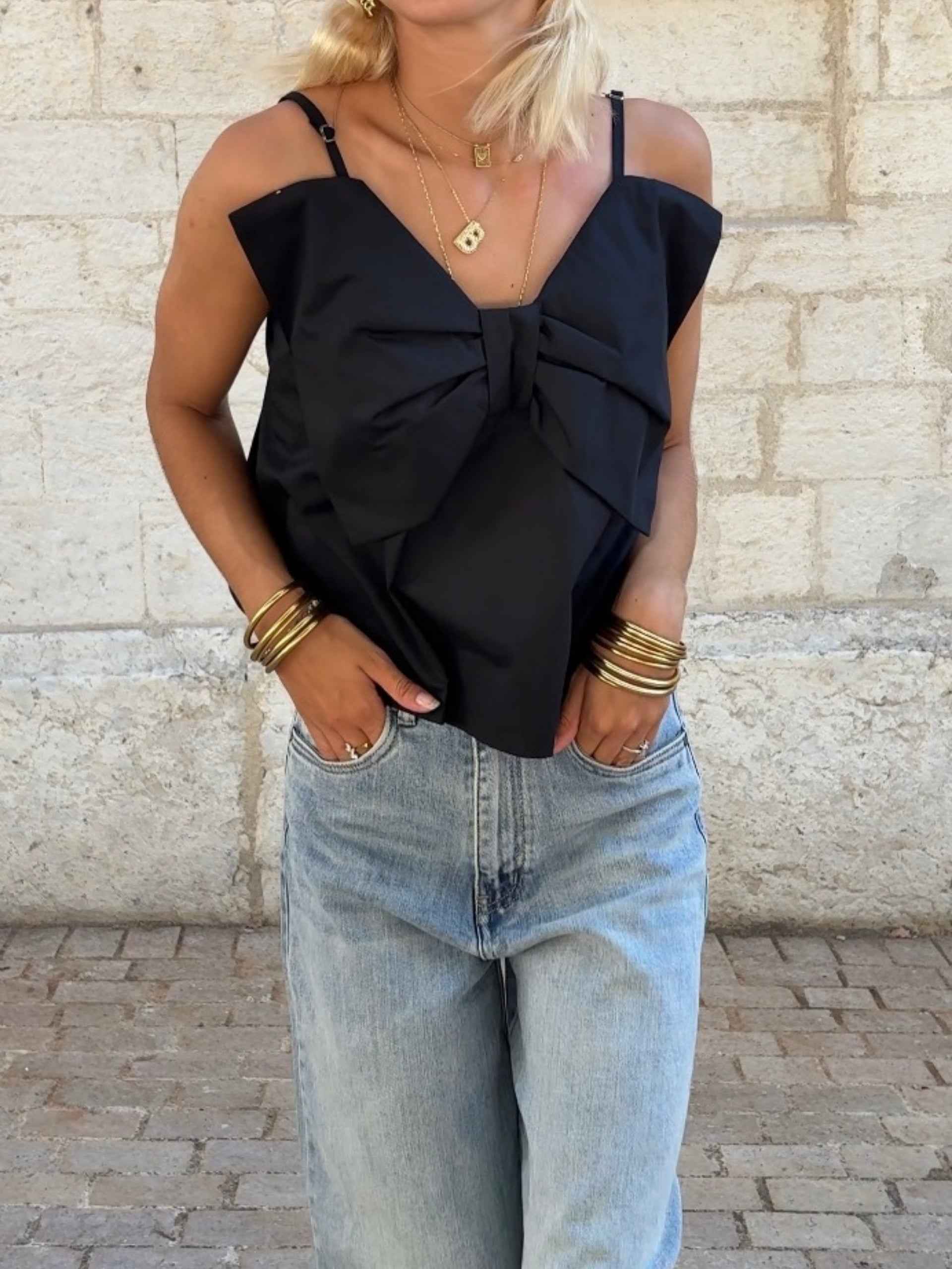 Top TANIA Noir