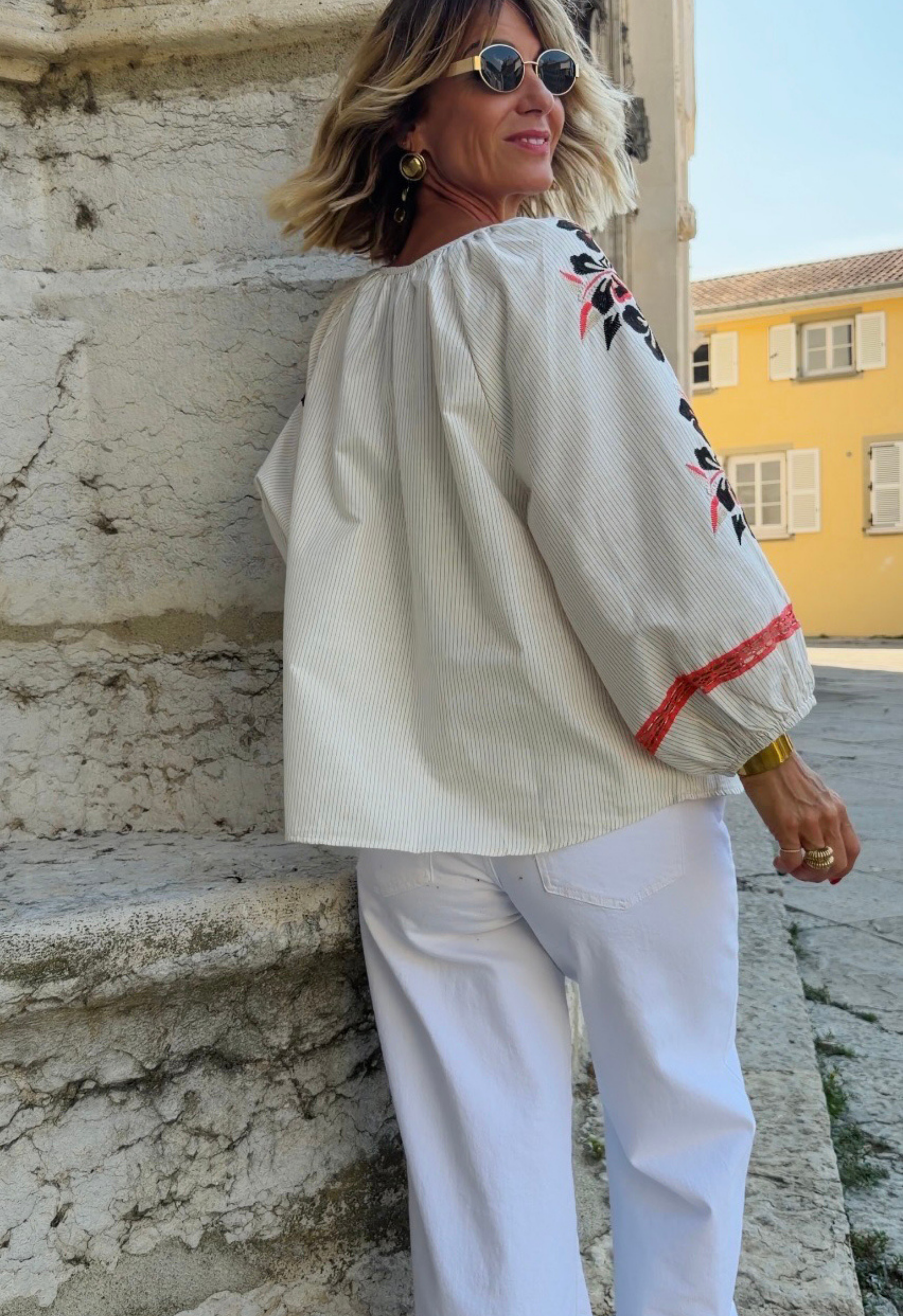 Top Annaëlle Écru