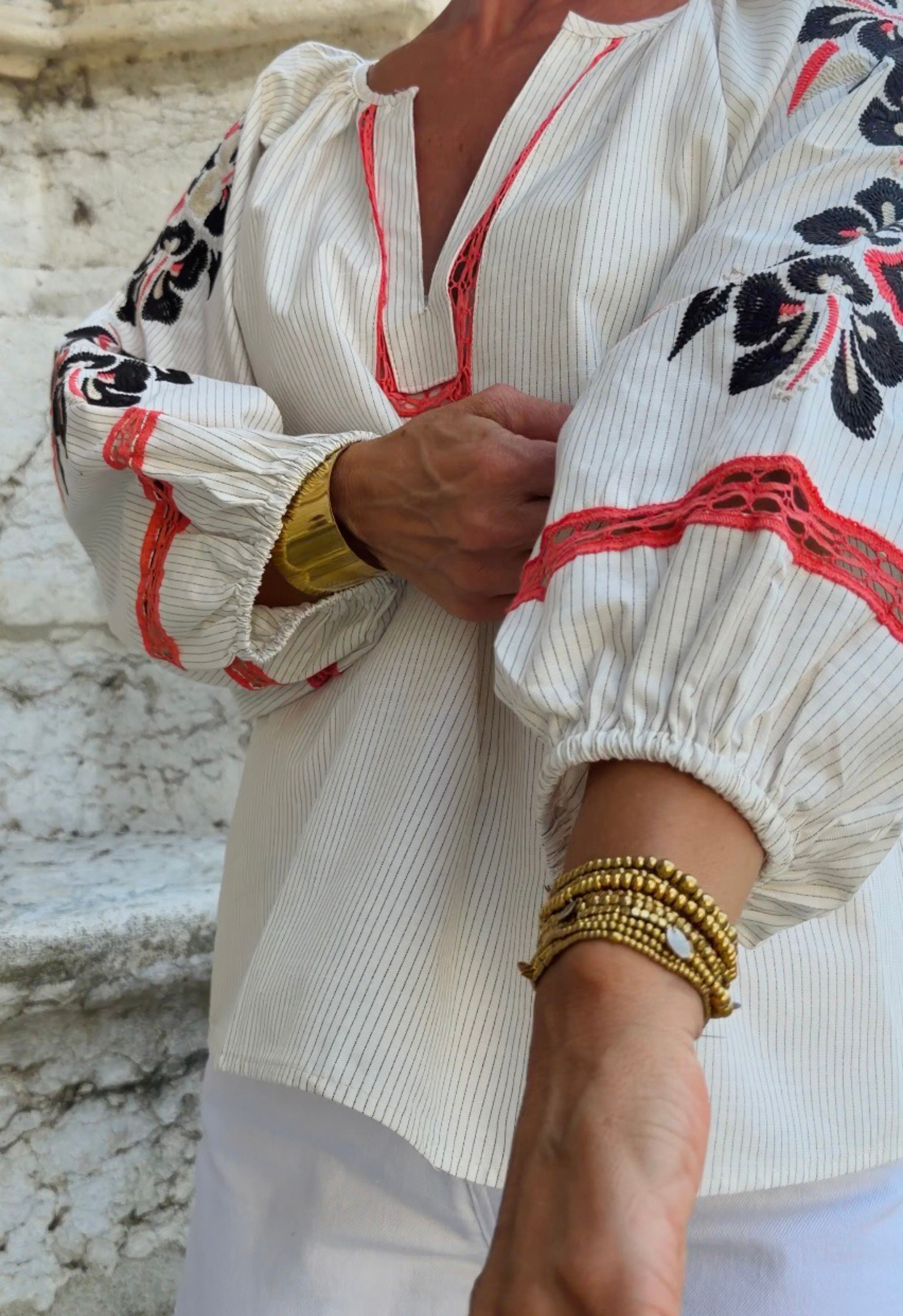 Top Annaëlle Écru