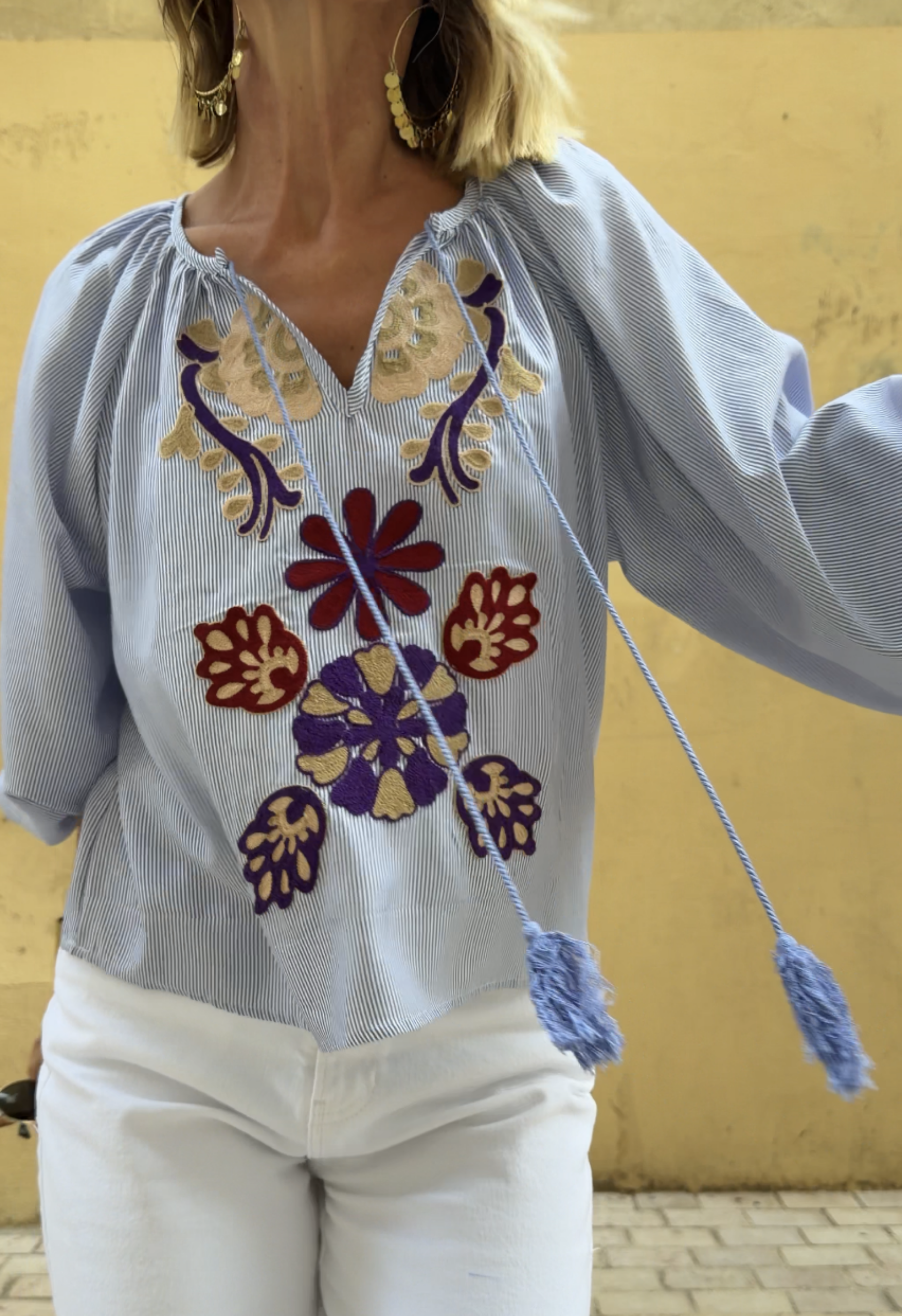 Top Clothilde Bleu
