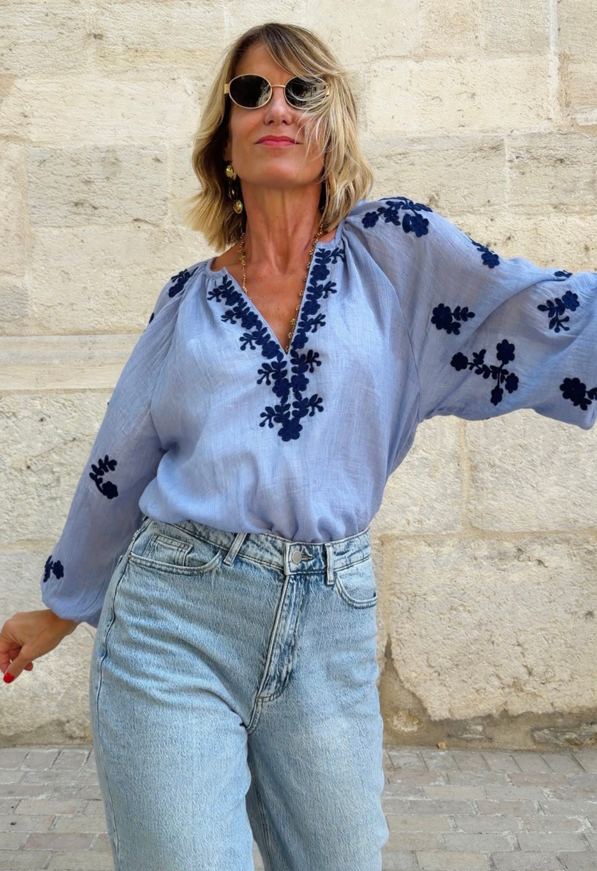 Top Lucile Bleu