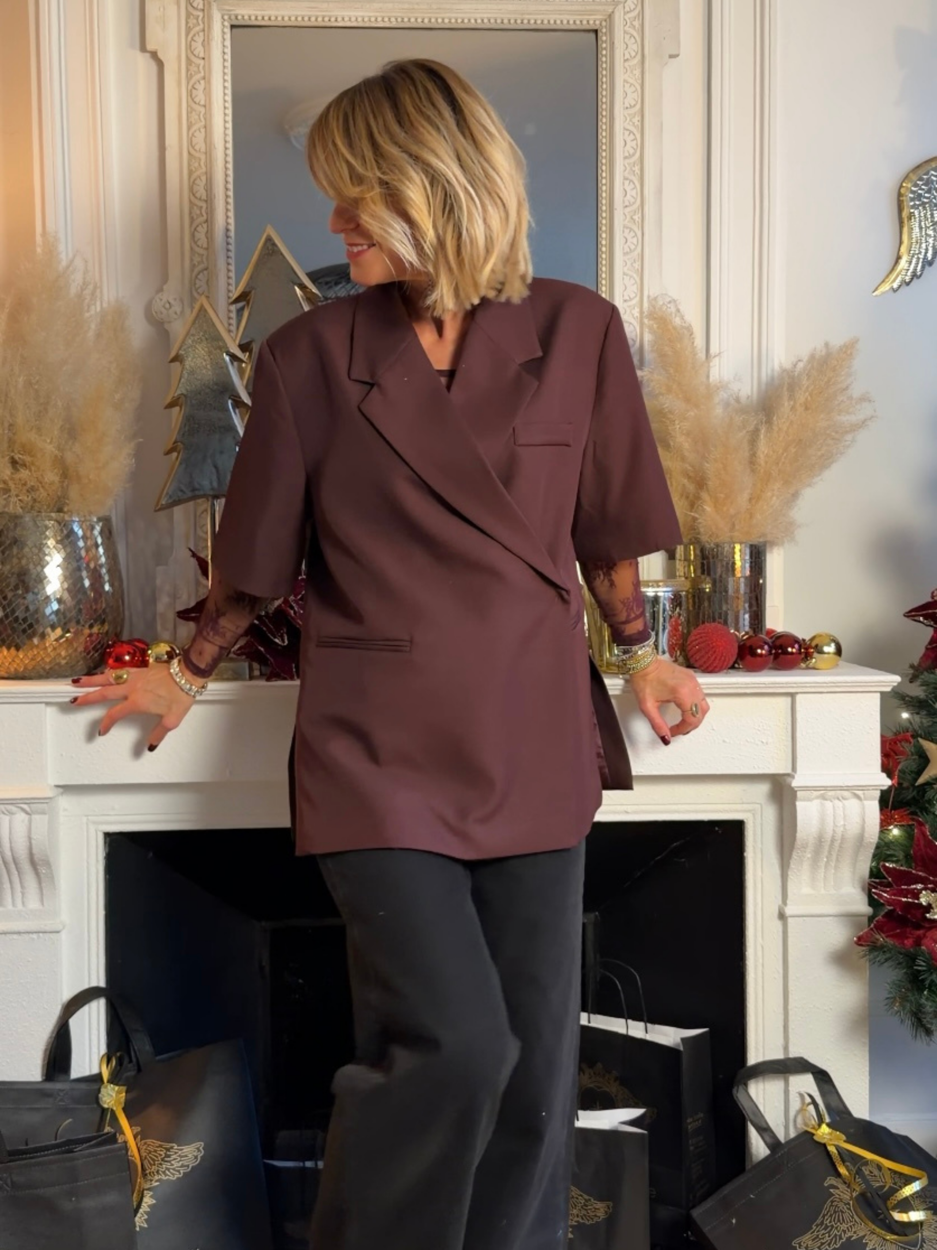 Veste EDITH Bordeaux