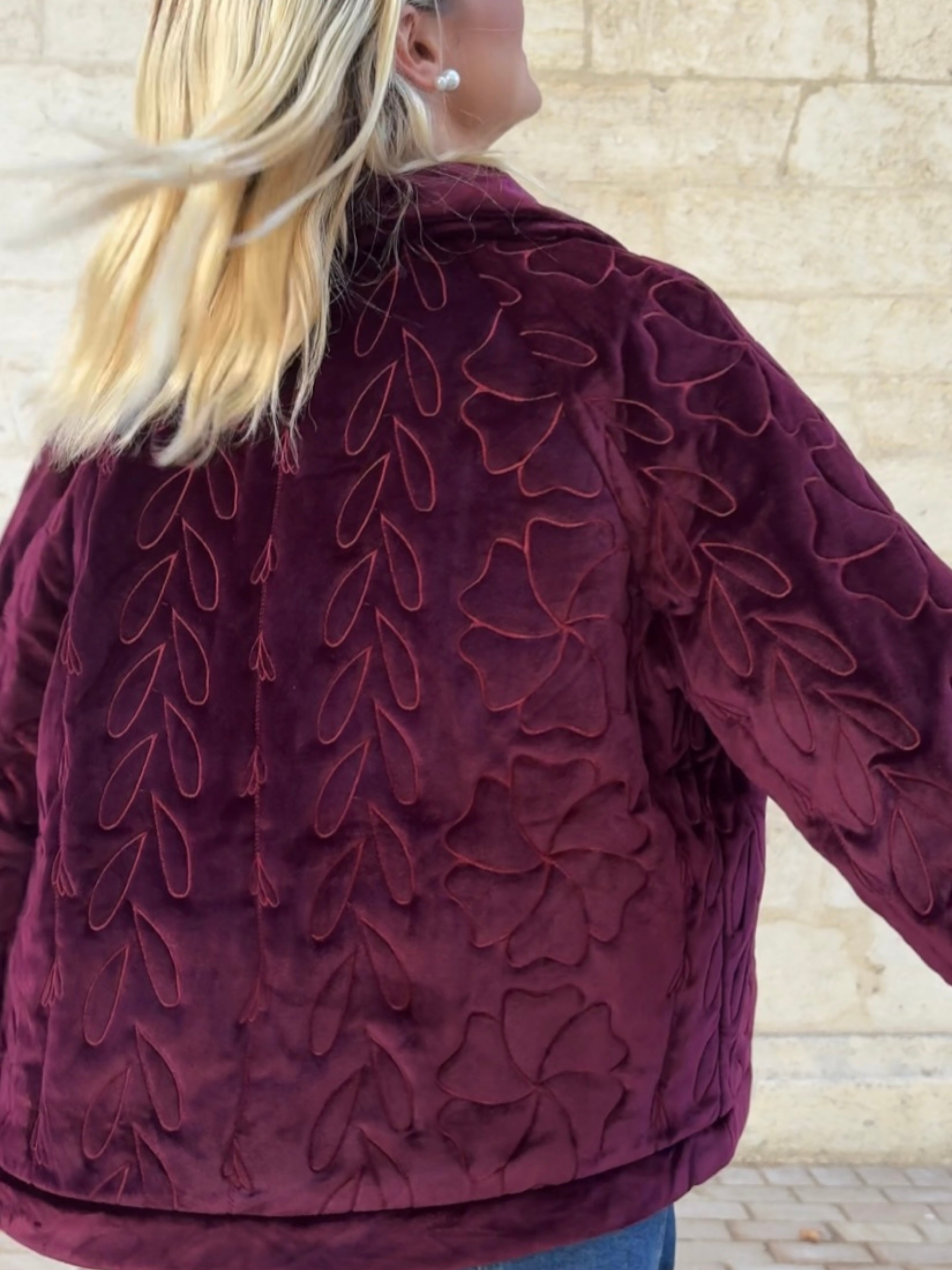 Veste FAUSTINE bordeaux