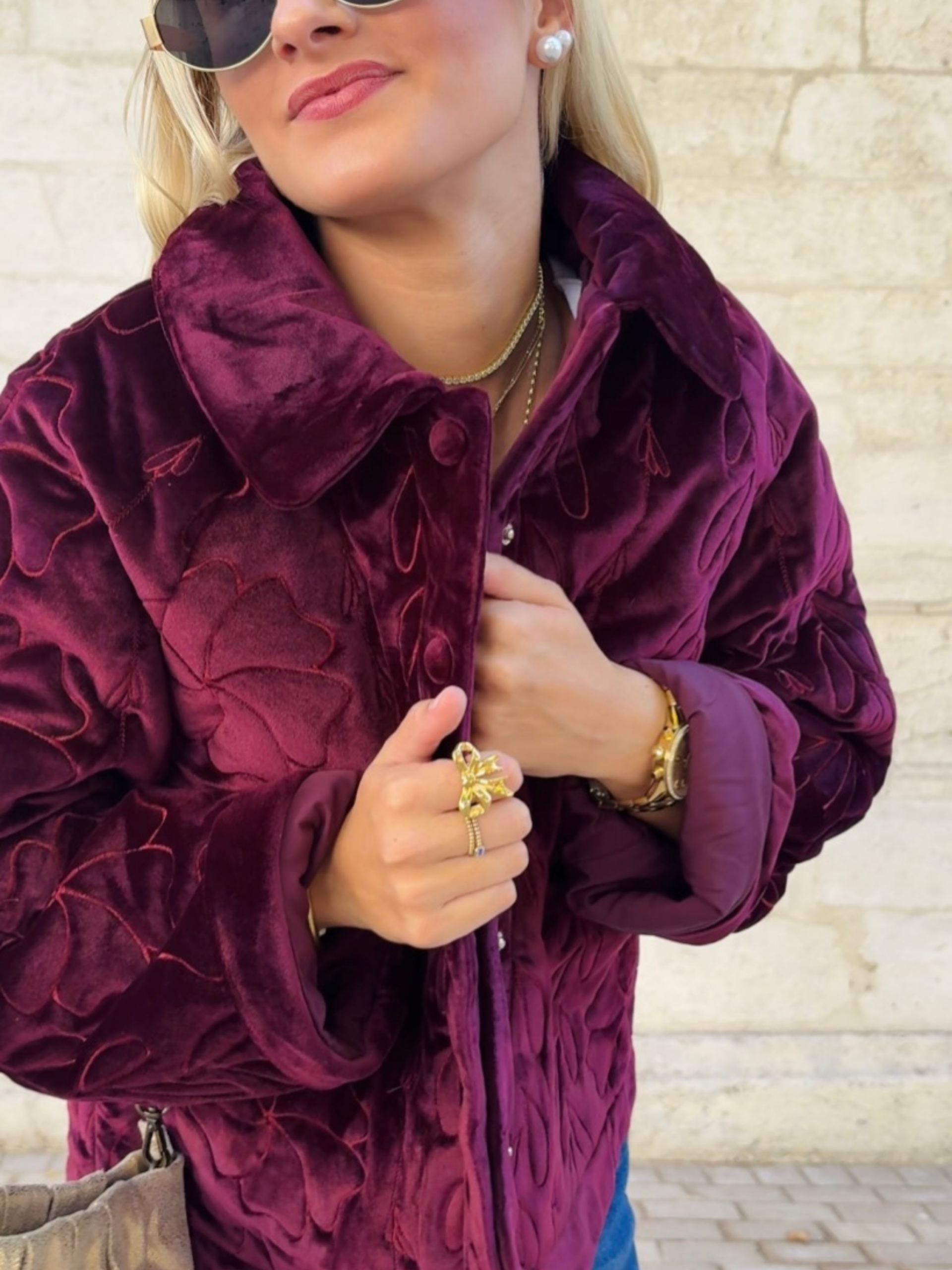 Veste FAUSTINE bordeaux