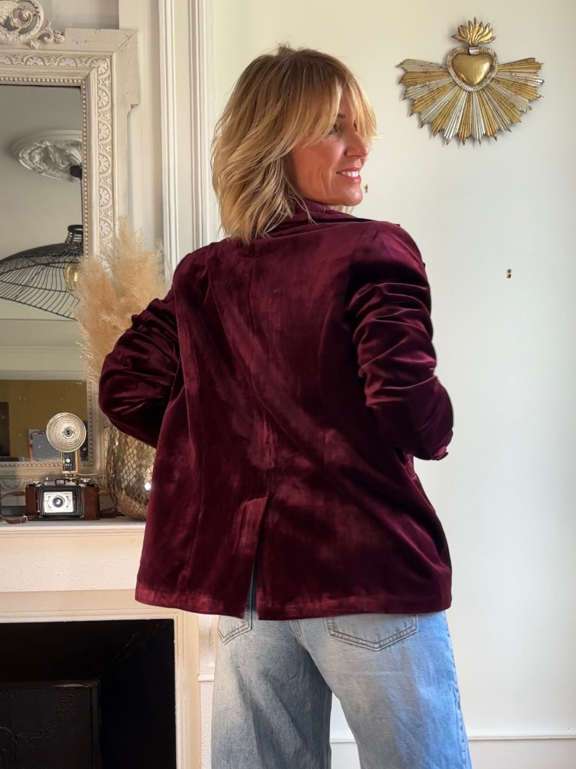 Veste MAYNA bordeaux