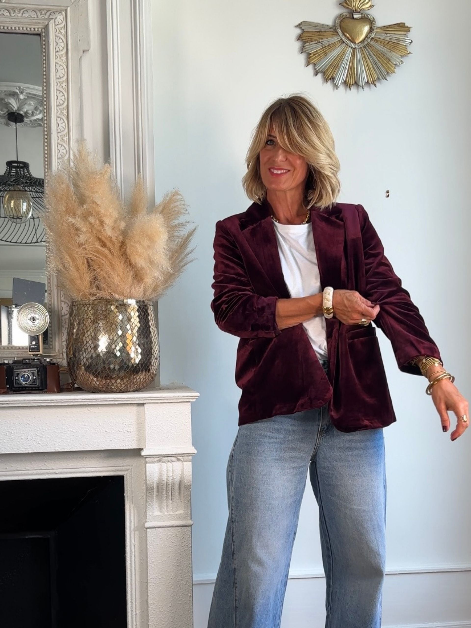 Veste MAYNA bordeaux