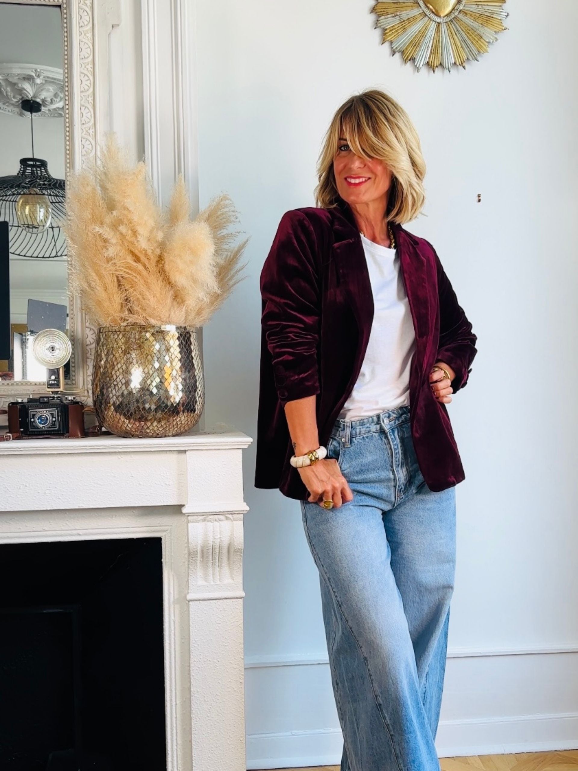 Veste MAYNA bordeaux