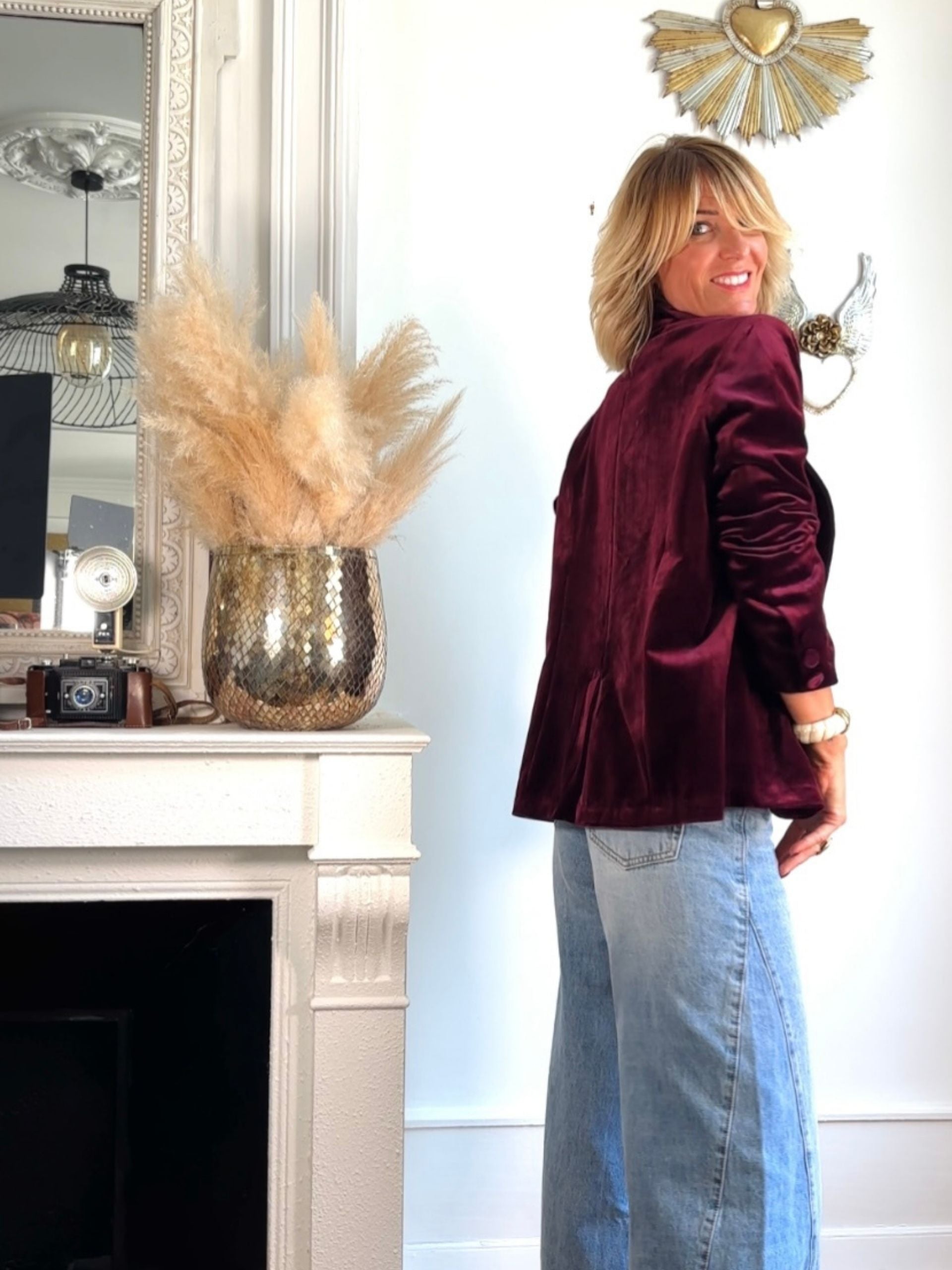 Veste MAYNA bordeaux