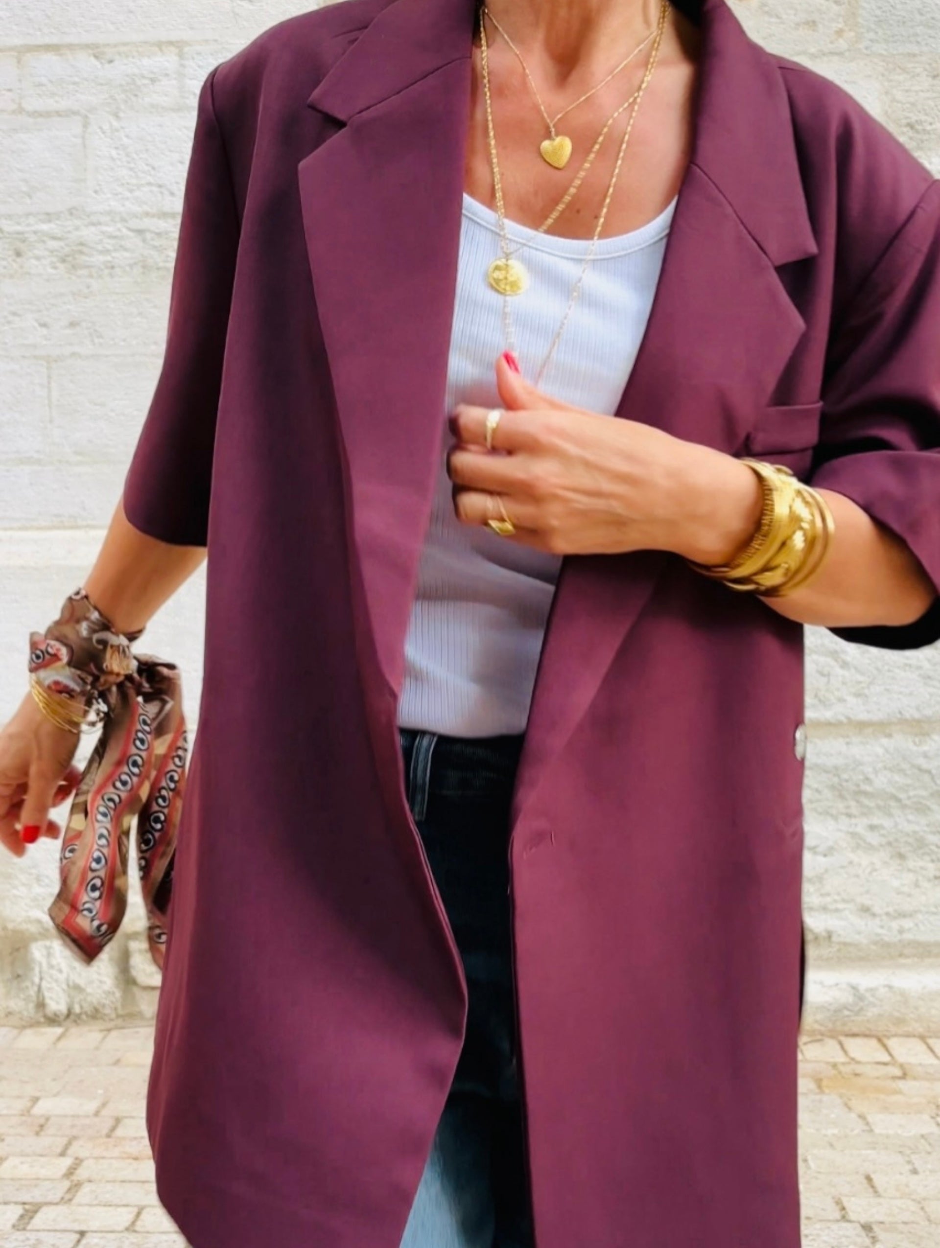Veste EDITH Bordeaux