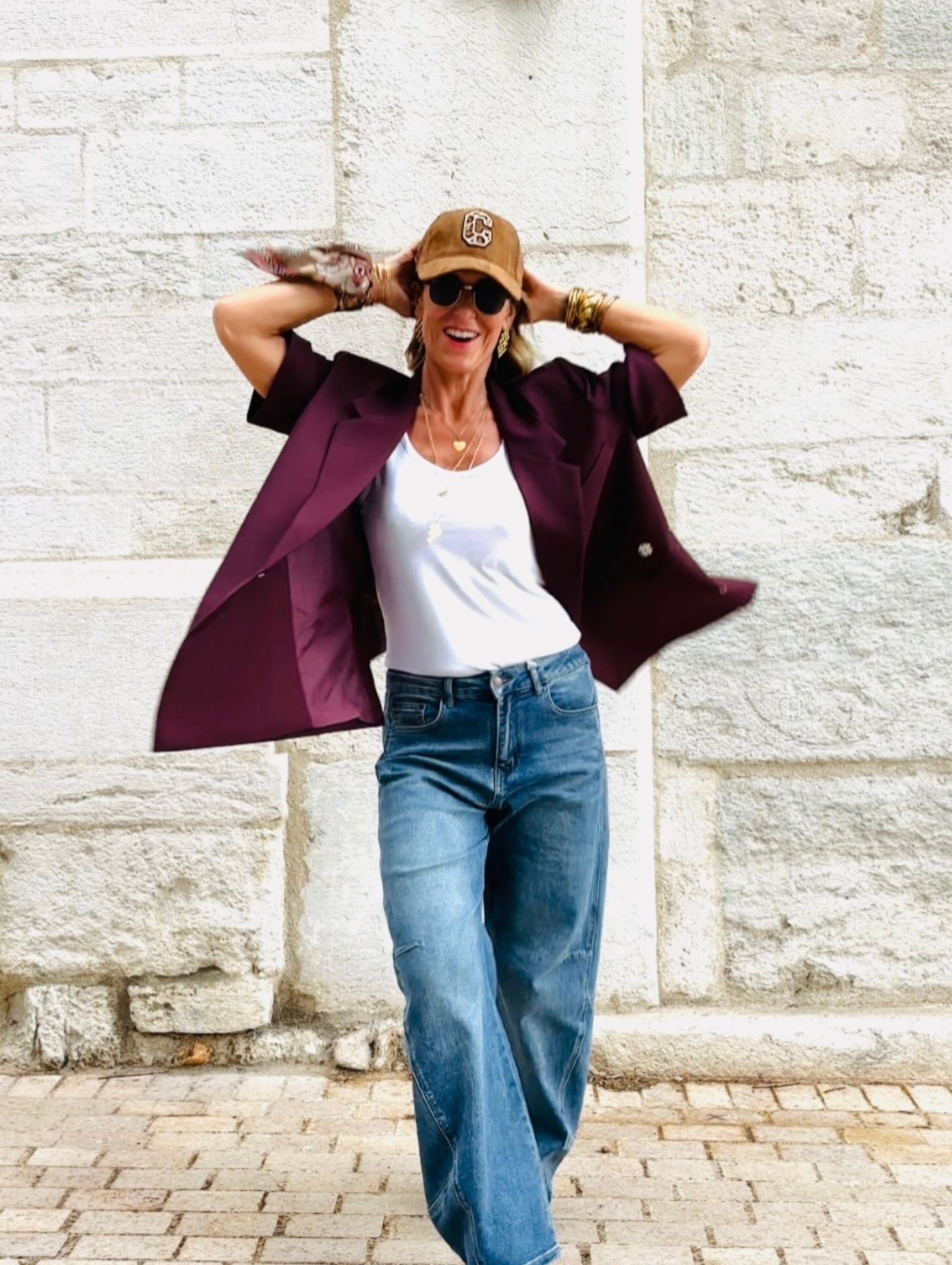 Veste EDITH Bordeaux