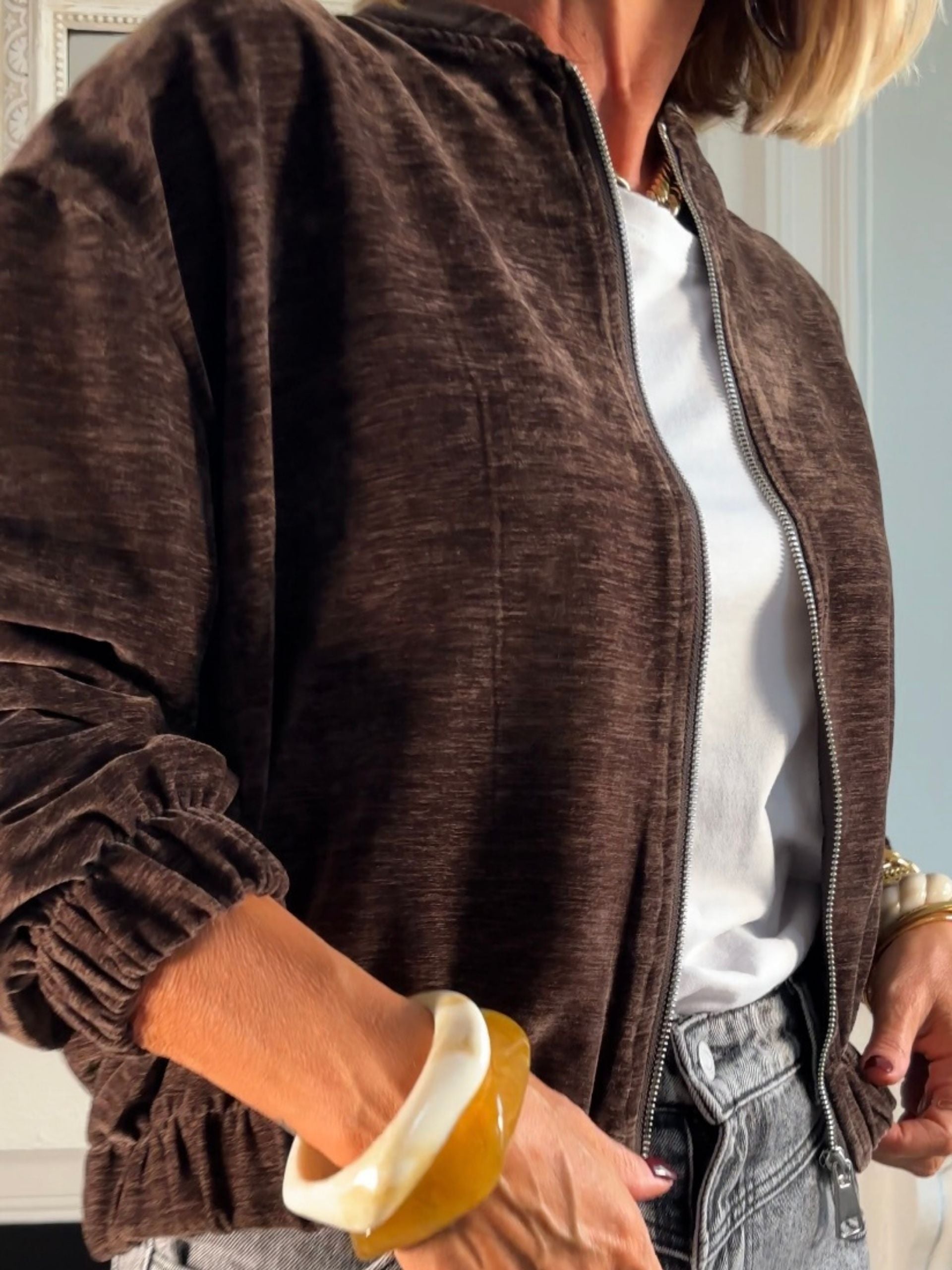 Veste NÉRIA choco