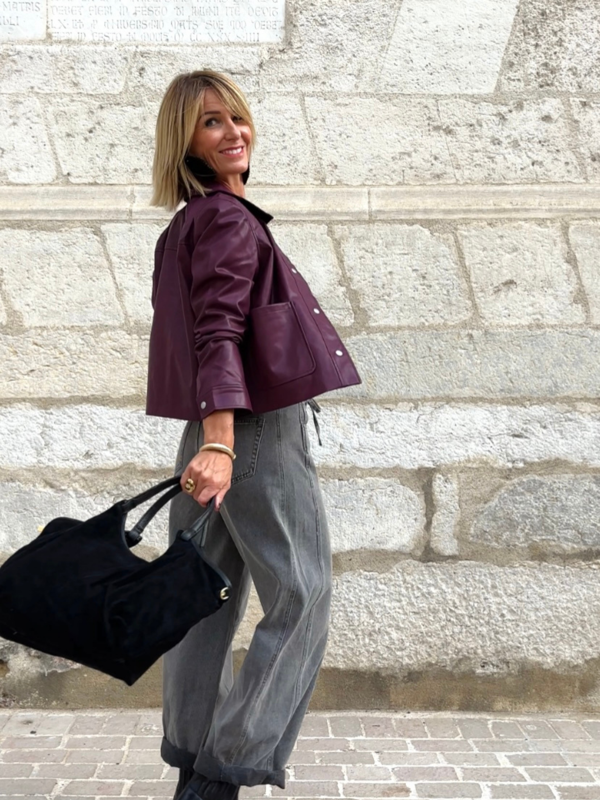 Veste YLIANE Bordeaux