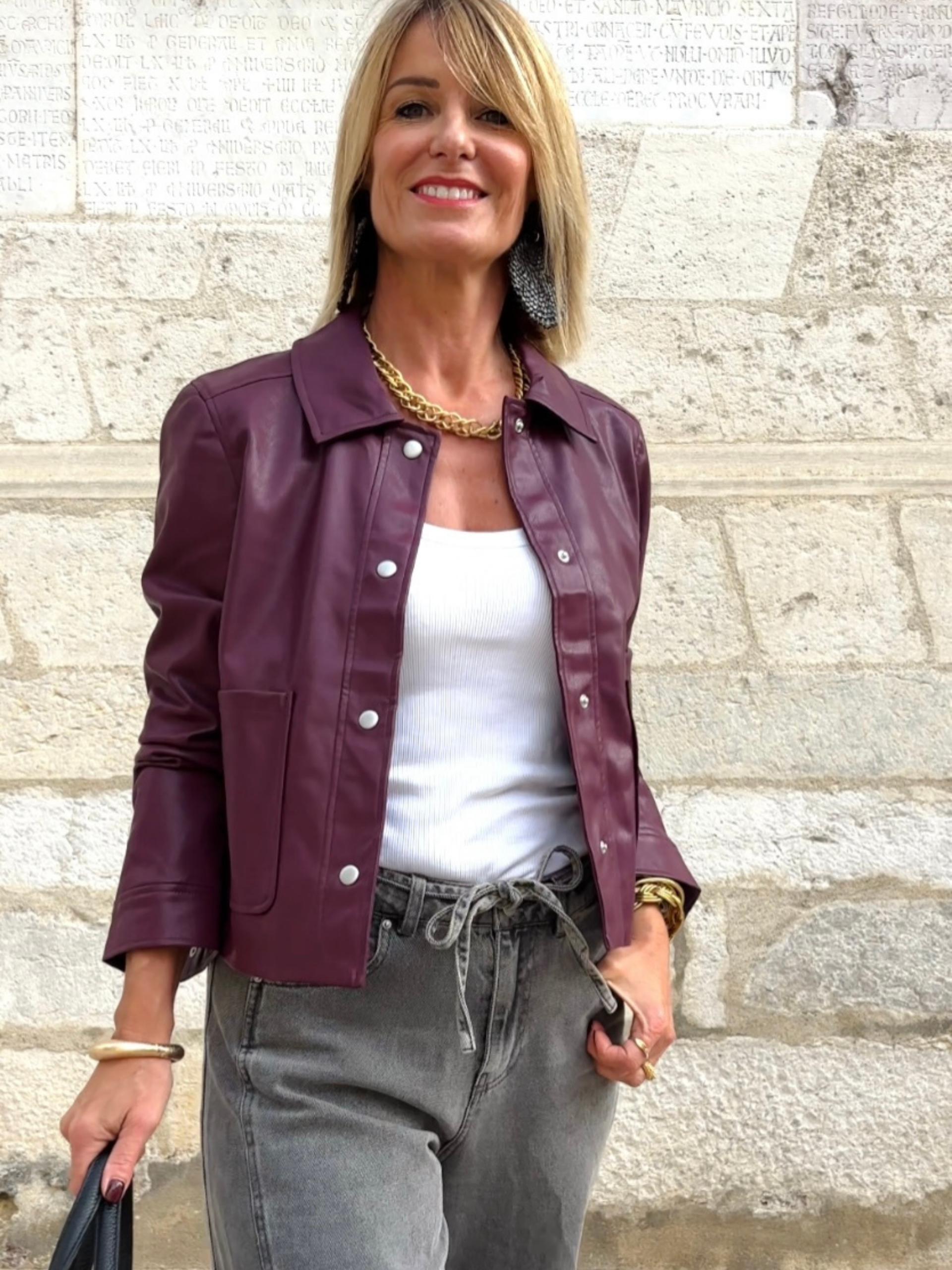 Veste YLIANE Bordeaux