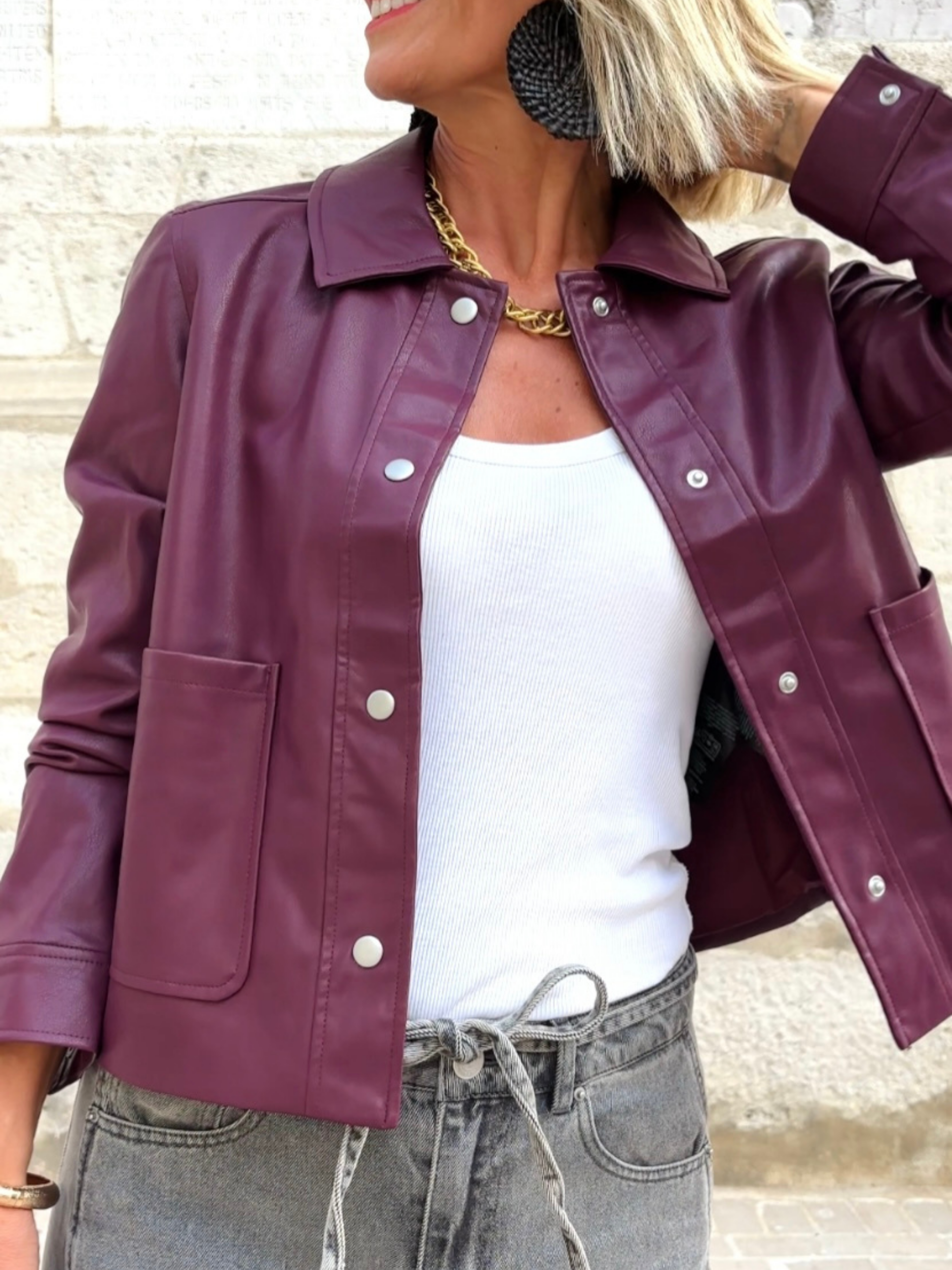 Veste YLIANE Bordeaux