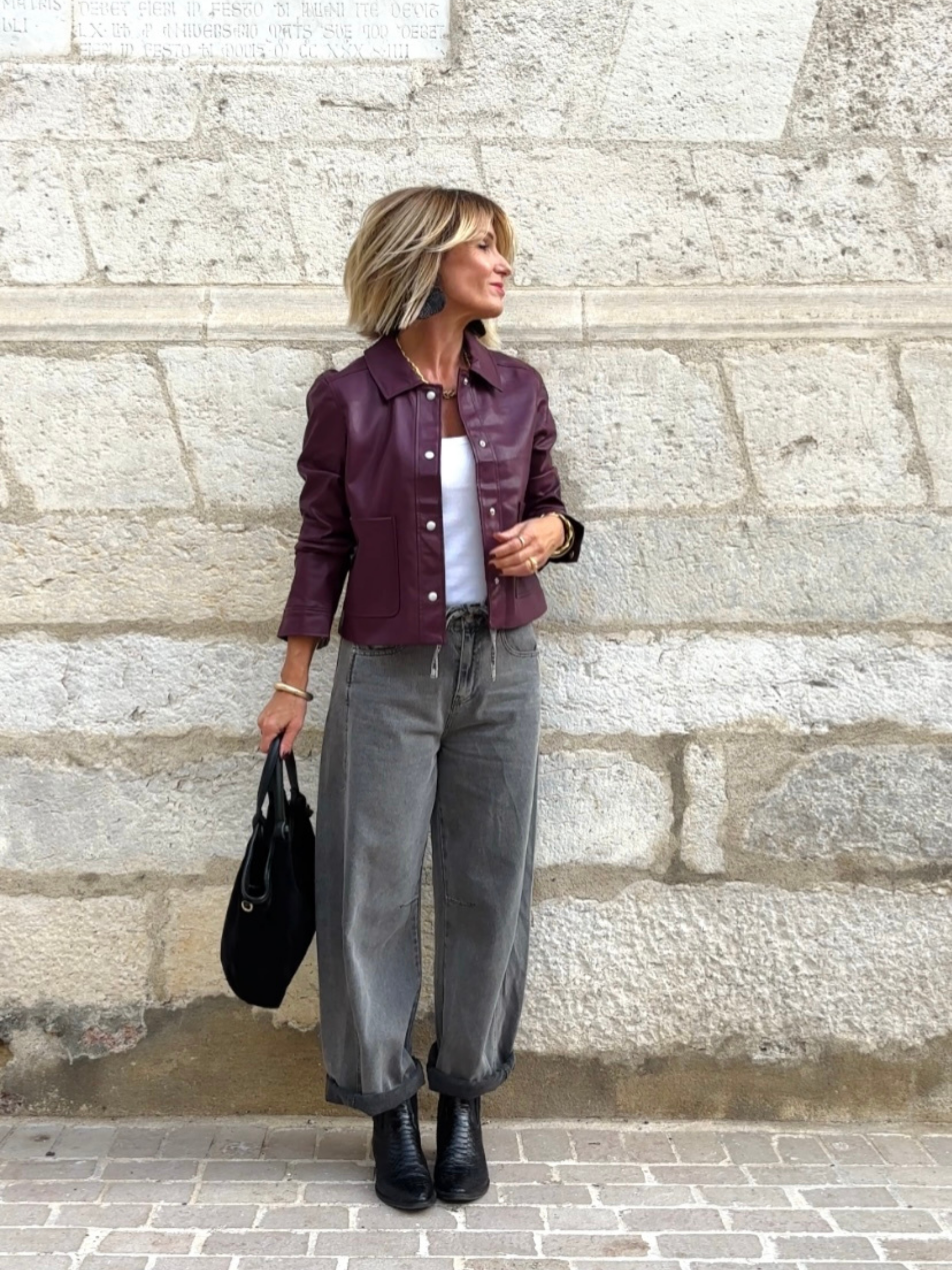 Veste YLIANE Bordeaux