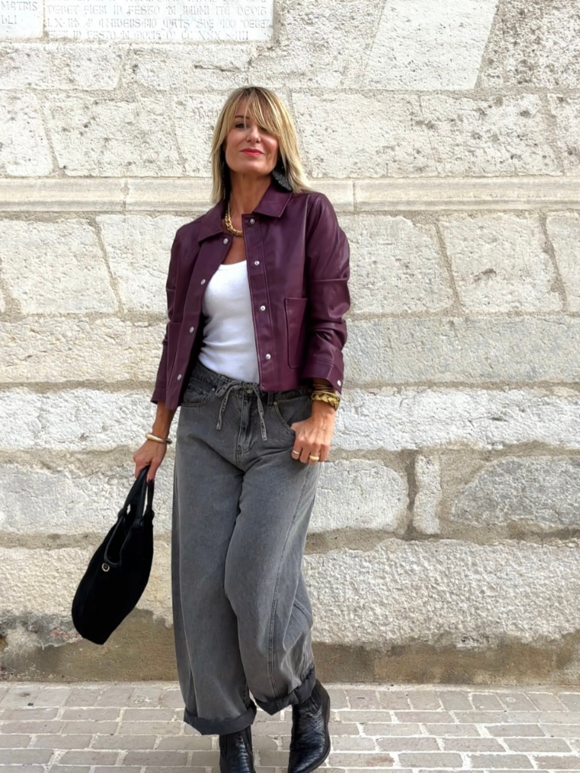 Veste YLIANE Bordeaux