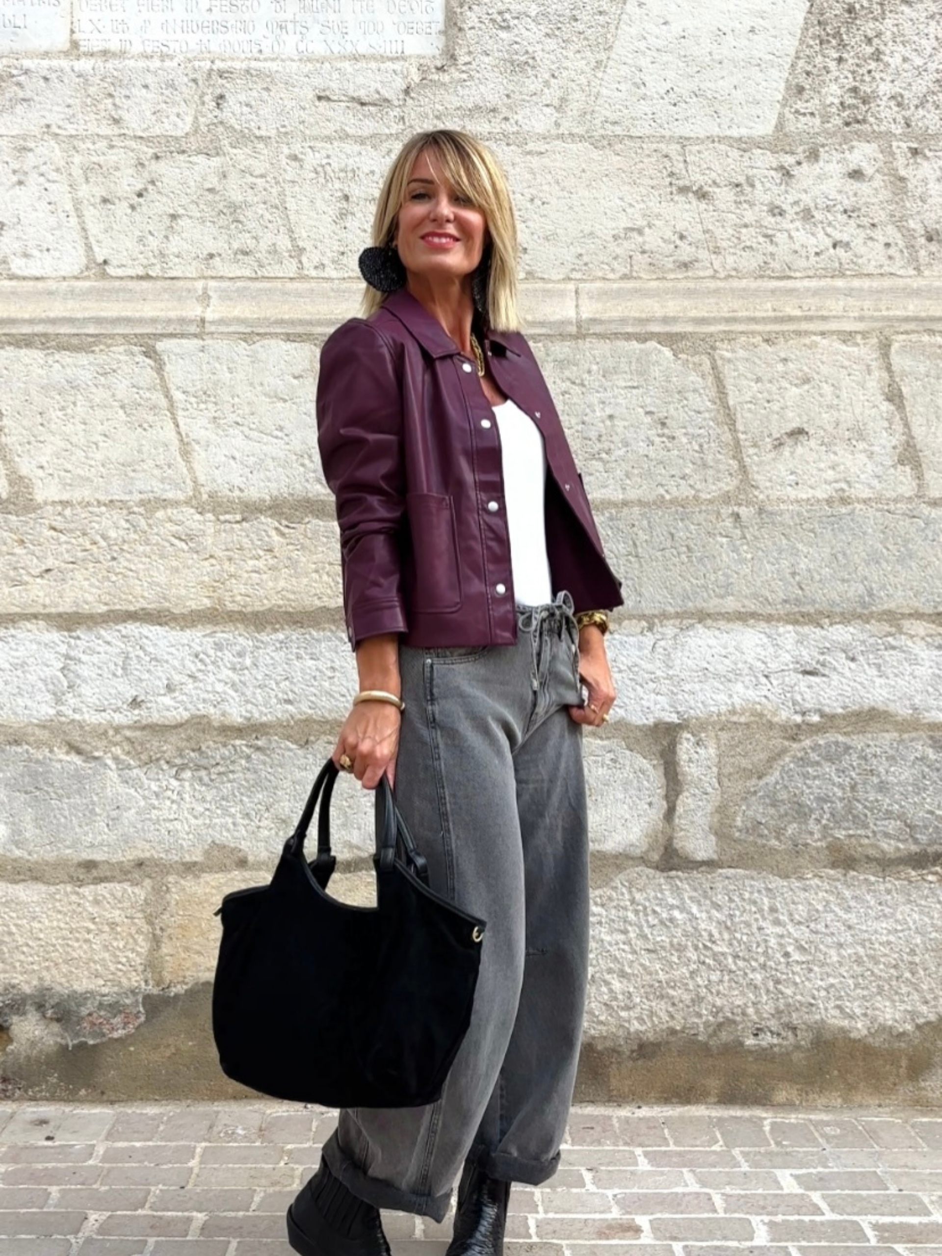 Veste YLIANE Bordeaux