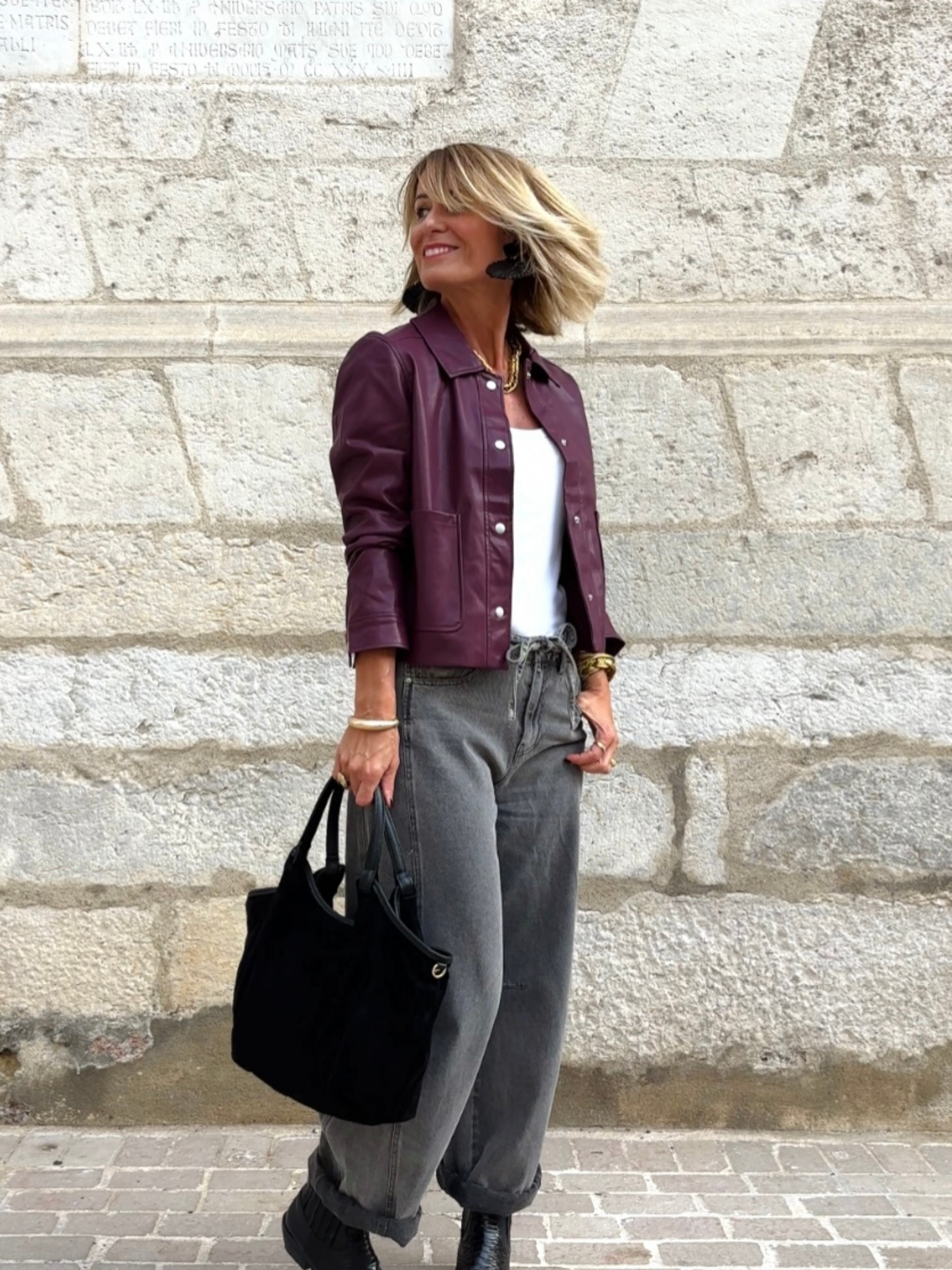 Veste YLIANE Bordeaux