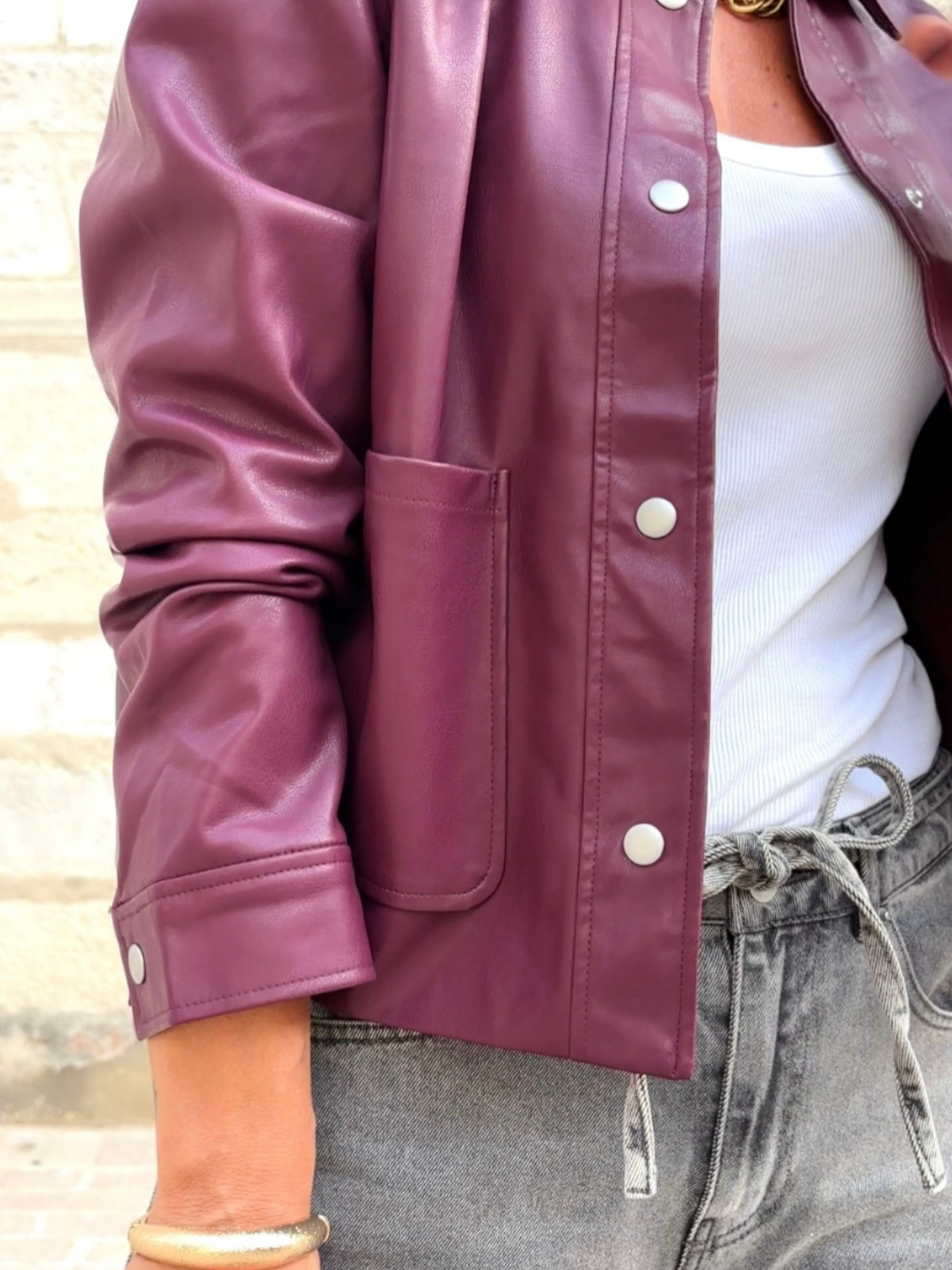 Veste YLIANE Bordeaux