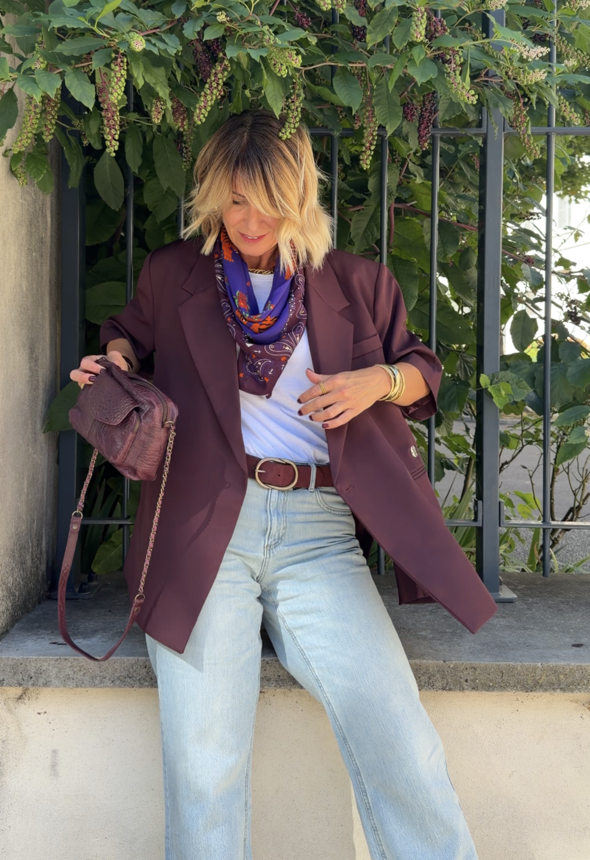 Veste EDITH Bordeaux