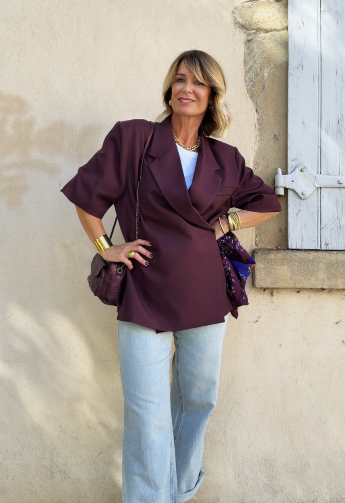 Veste EDITH Bordeaux
