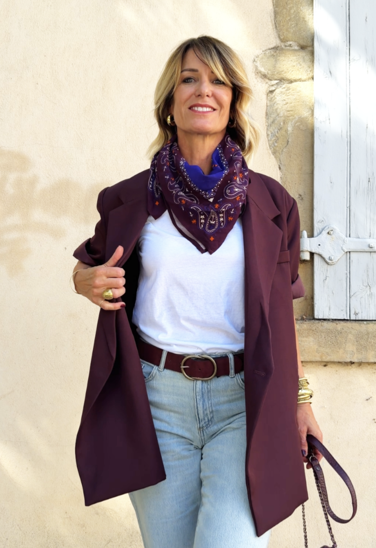 Veste EDITH Bordeaux