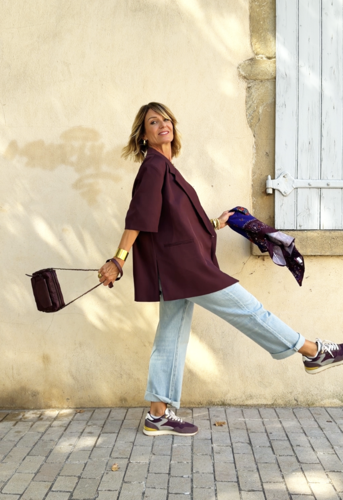 Veste EDITH Bordeaux
