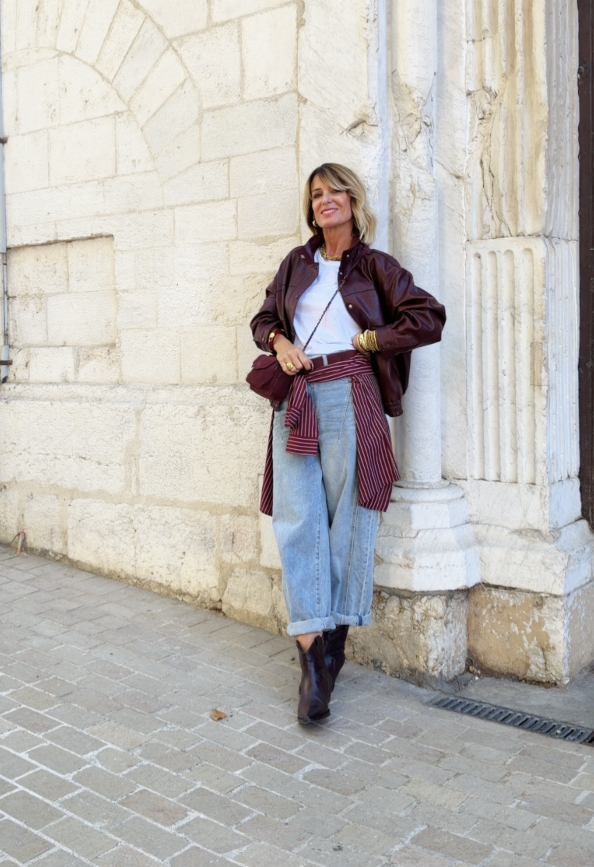 Veste EDITH Bordeaux