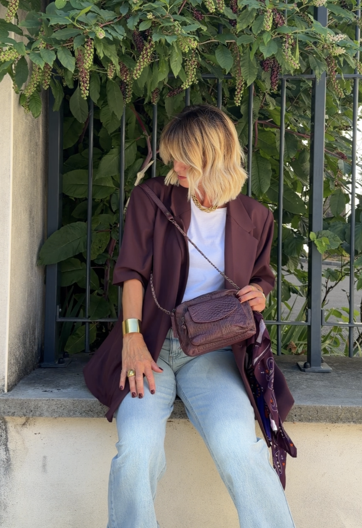 Veste EDITH Bordeaux